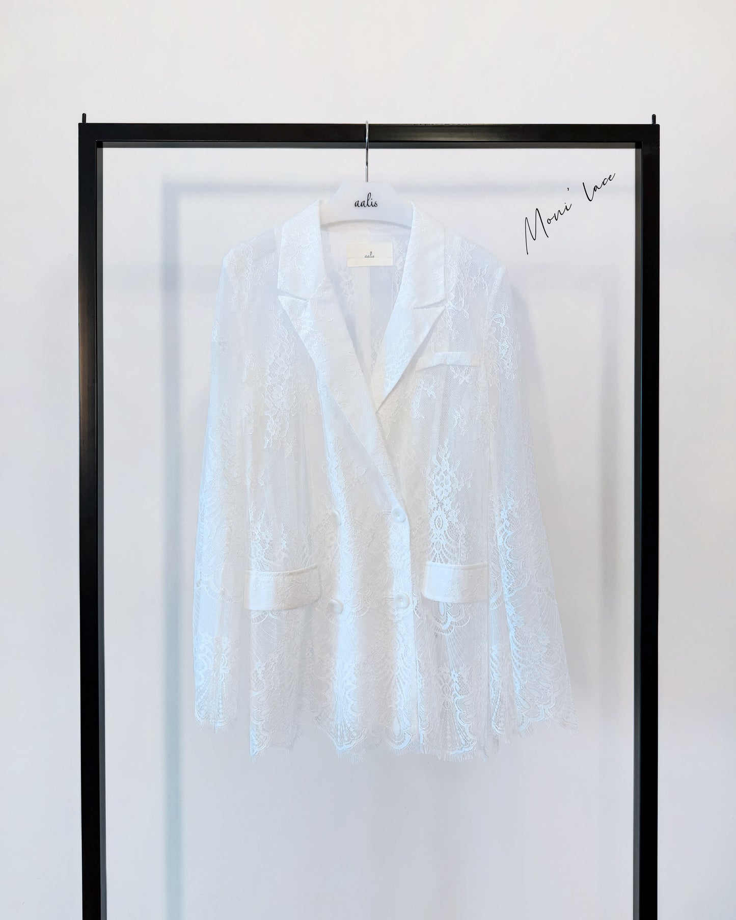 aalis MONI LACE FW26 lace blazer (White Lace)