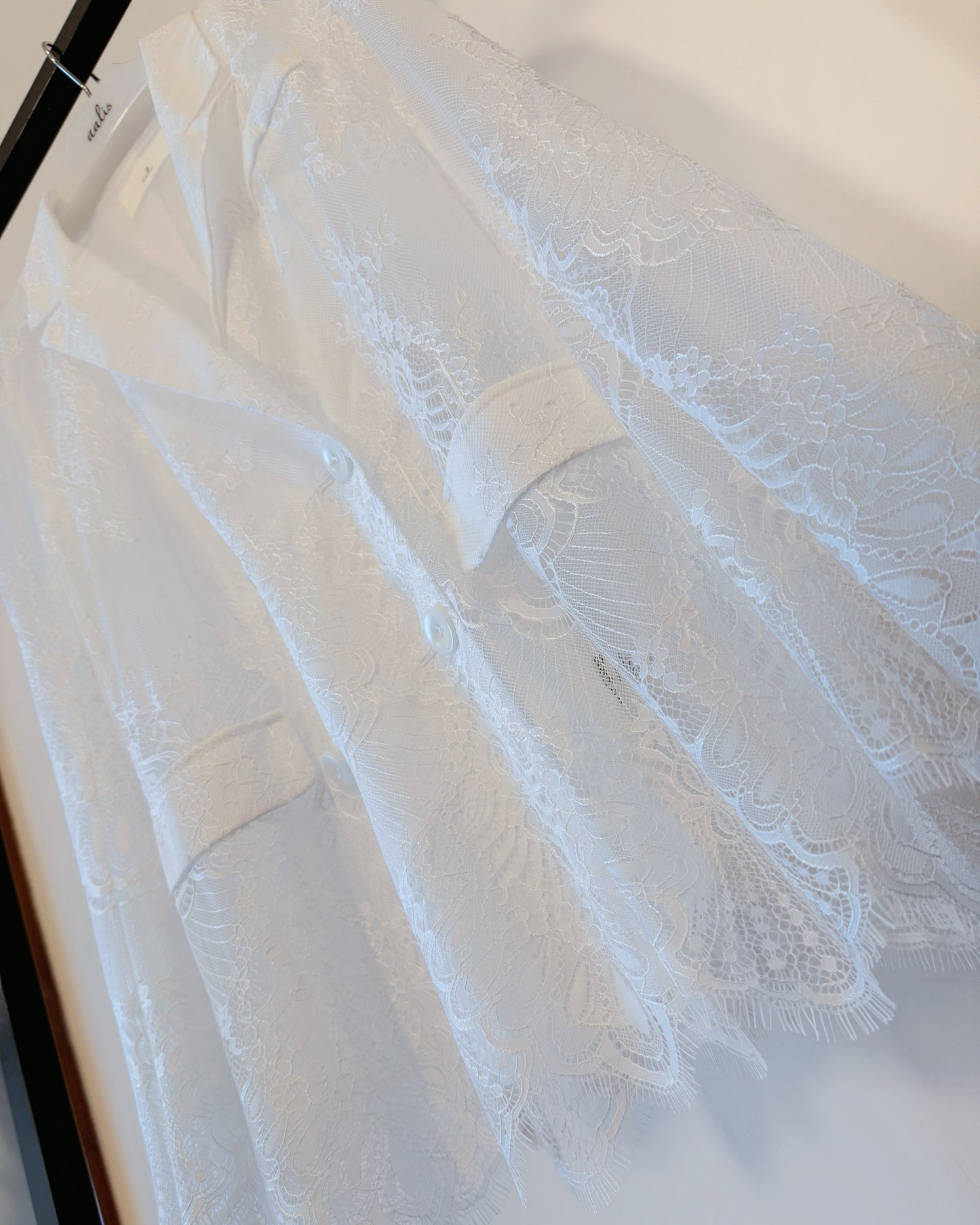 aalis MONI LACE FW26 lace blazer (White Lace)