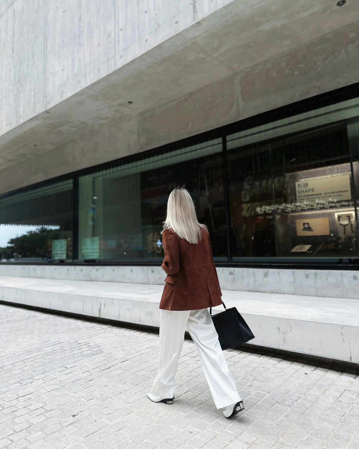 (Pre-order) aalis MONI suede leather blazer (Camel) (Size 32-40)