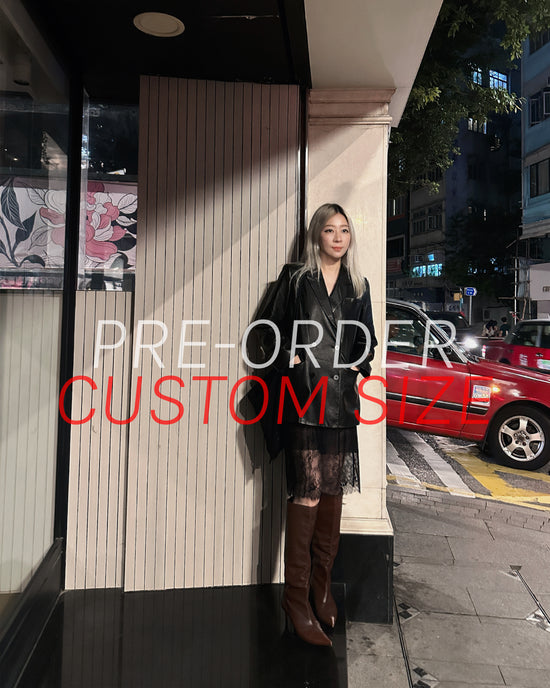 (Pre-order) aalis MONI leather blazer (Custom size)