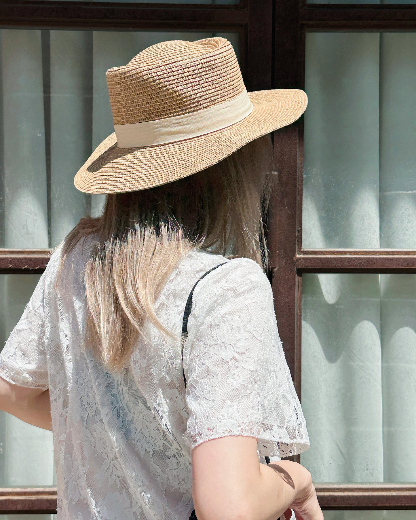 aalis KIM short sleeves lace layered tee (White)