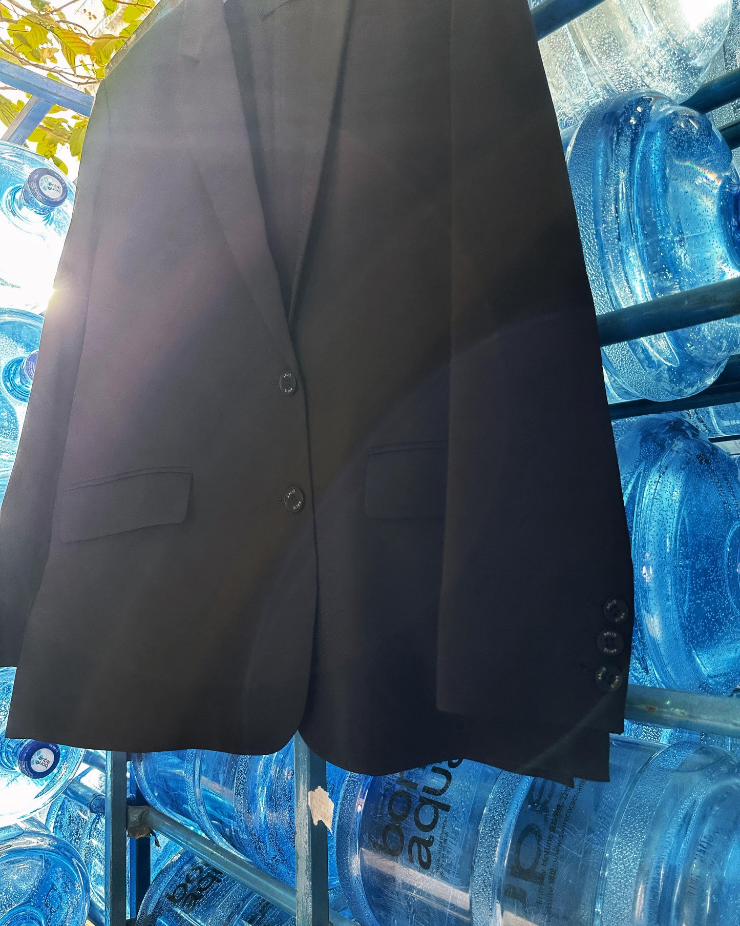 aalis MEE SS26 both side slit suiting blazer (Black)