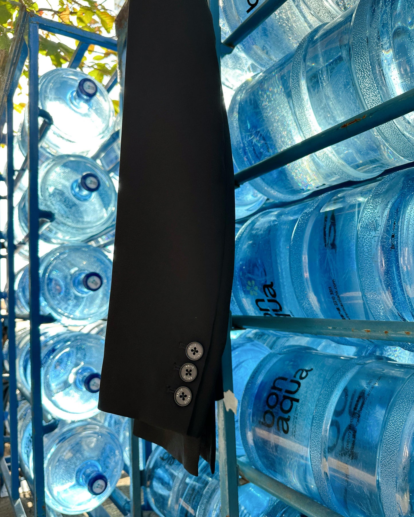 aalis MEE SS26 both side slit suiting blazer (Black)