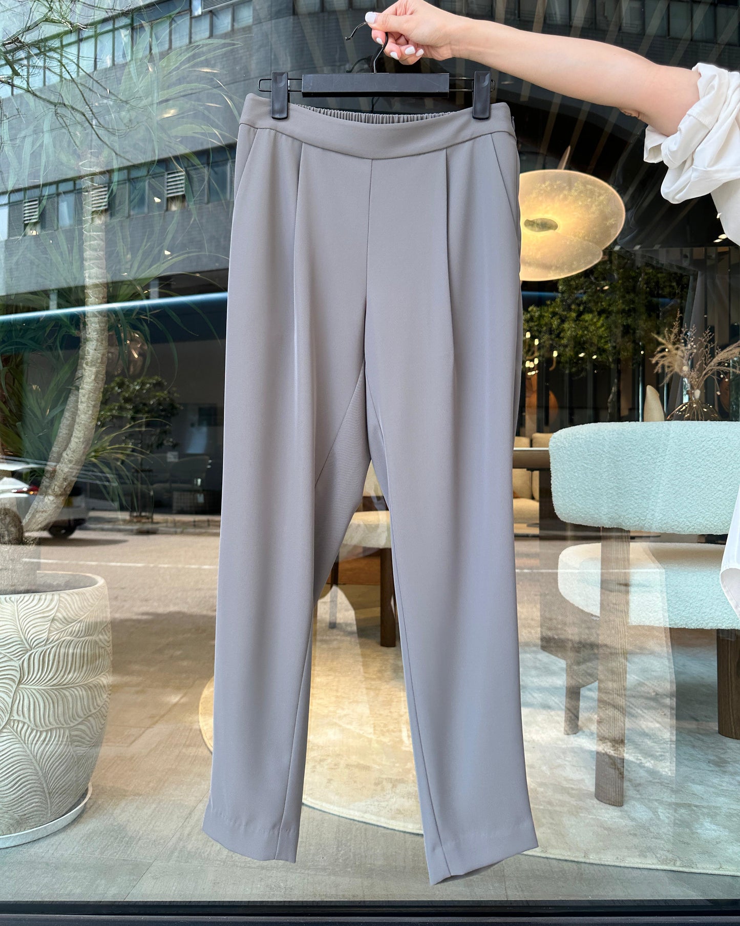 aalis PRISCA SS26 slim fit pants (Grey)