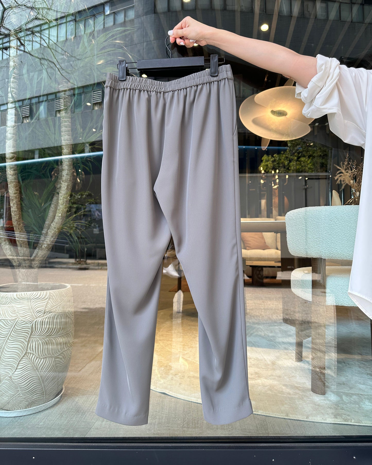 aalis PRISCA SS26 slim fit pants (Grey)