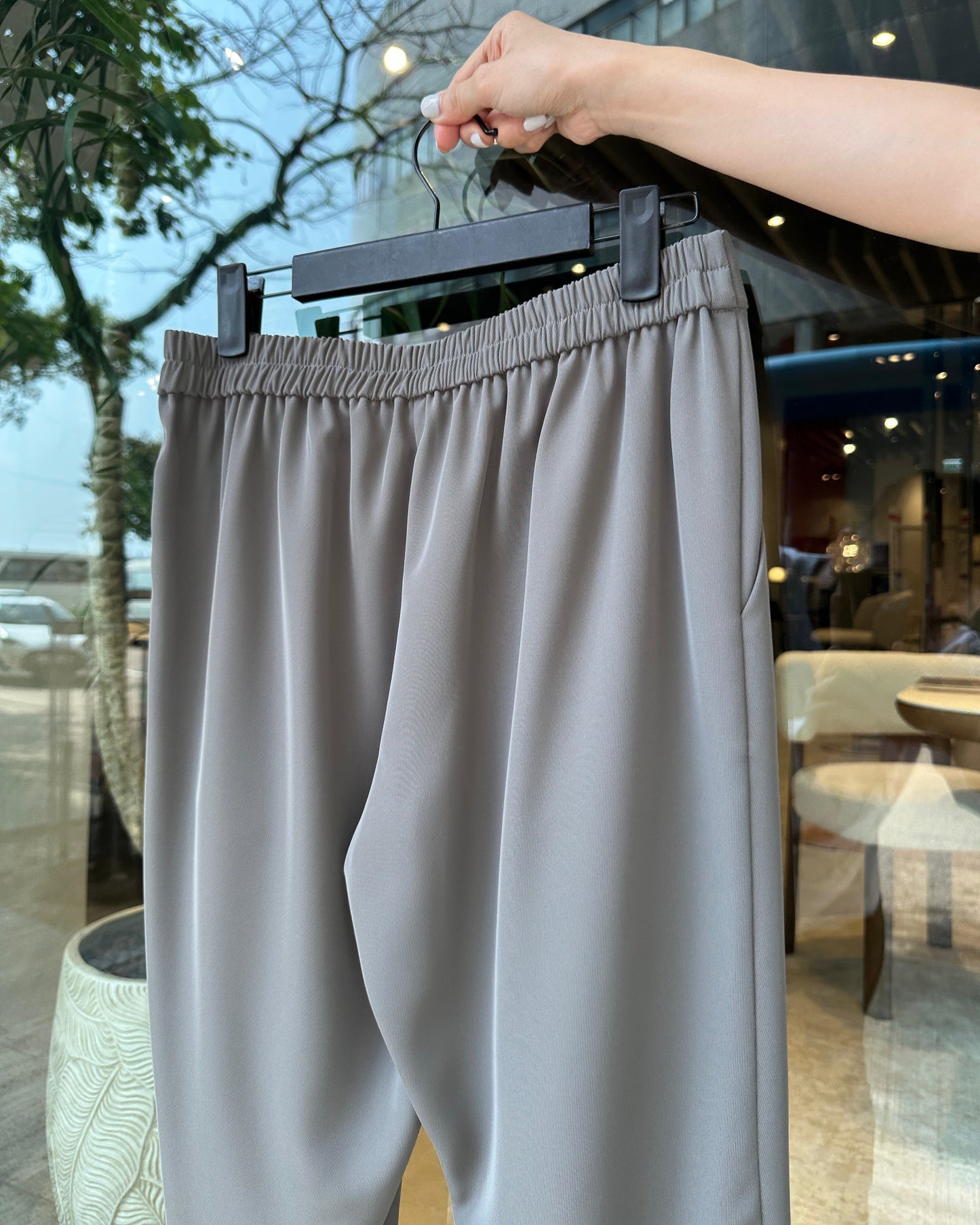 aalis PRISCA SS26 slim fit pants (Grey)