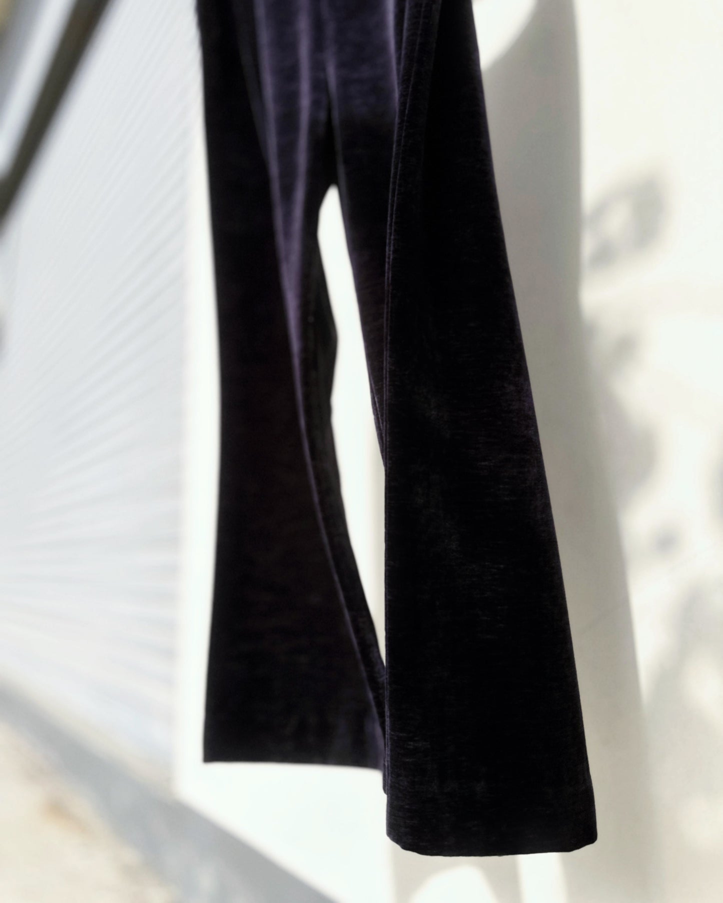 aalis TEO VELVET wide legs pants (Purple Blue)
