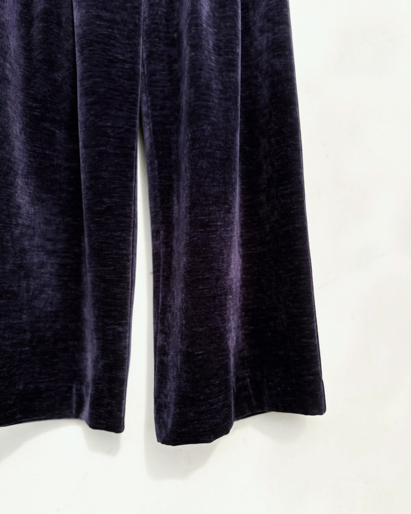 aalis TEO VELVET wide legs pants (Purple Blue)