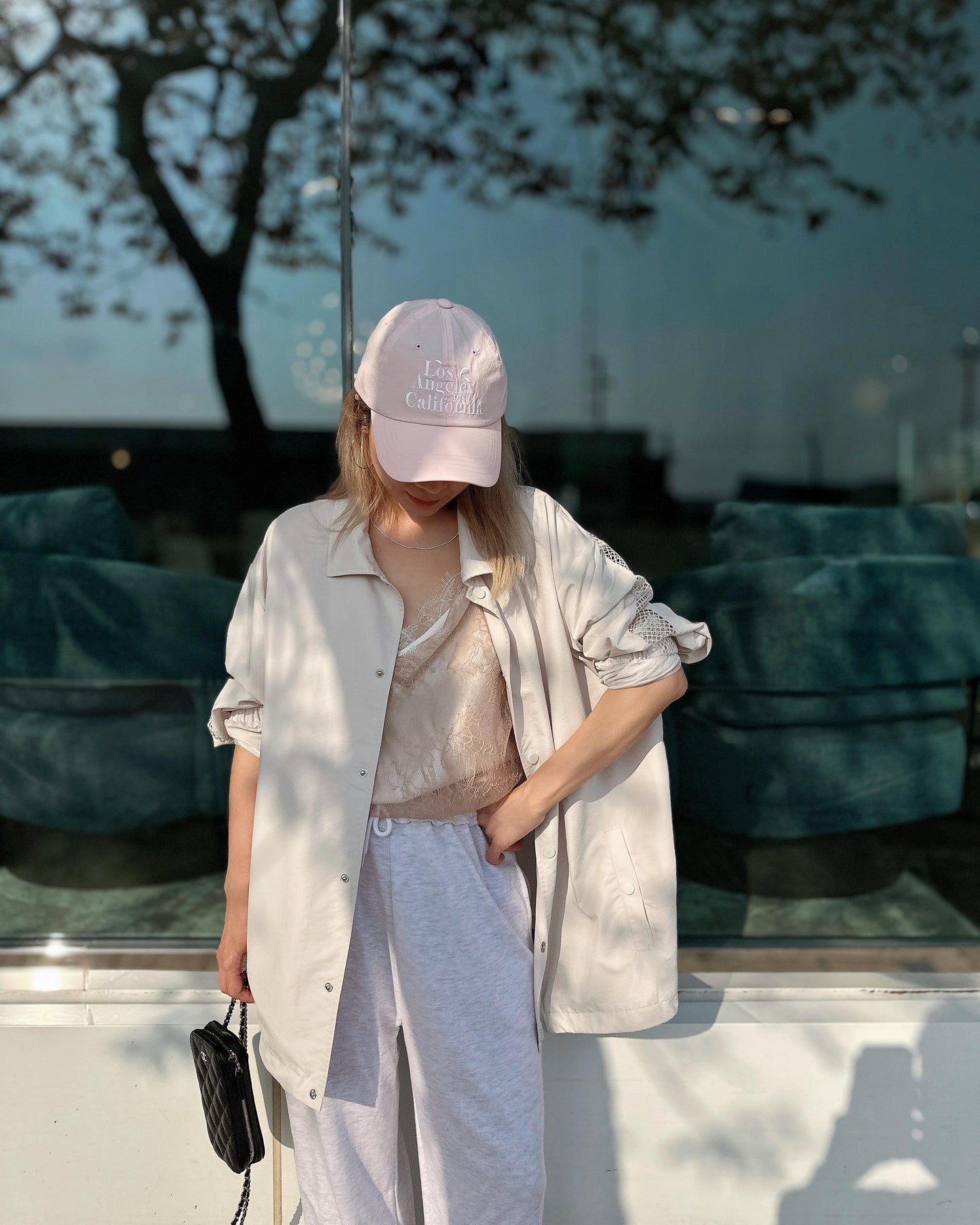 aalis NEAS SS26 double layer lace camisole (Pink Mix)