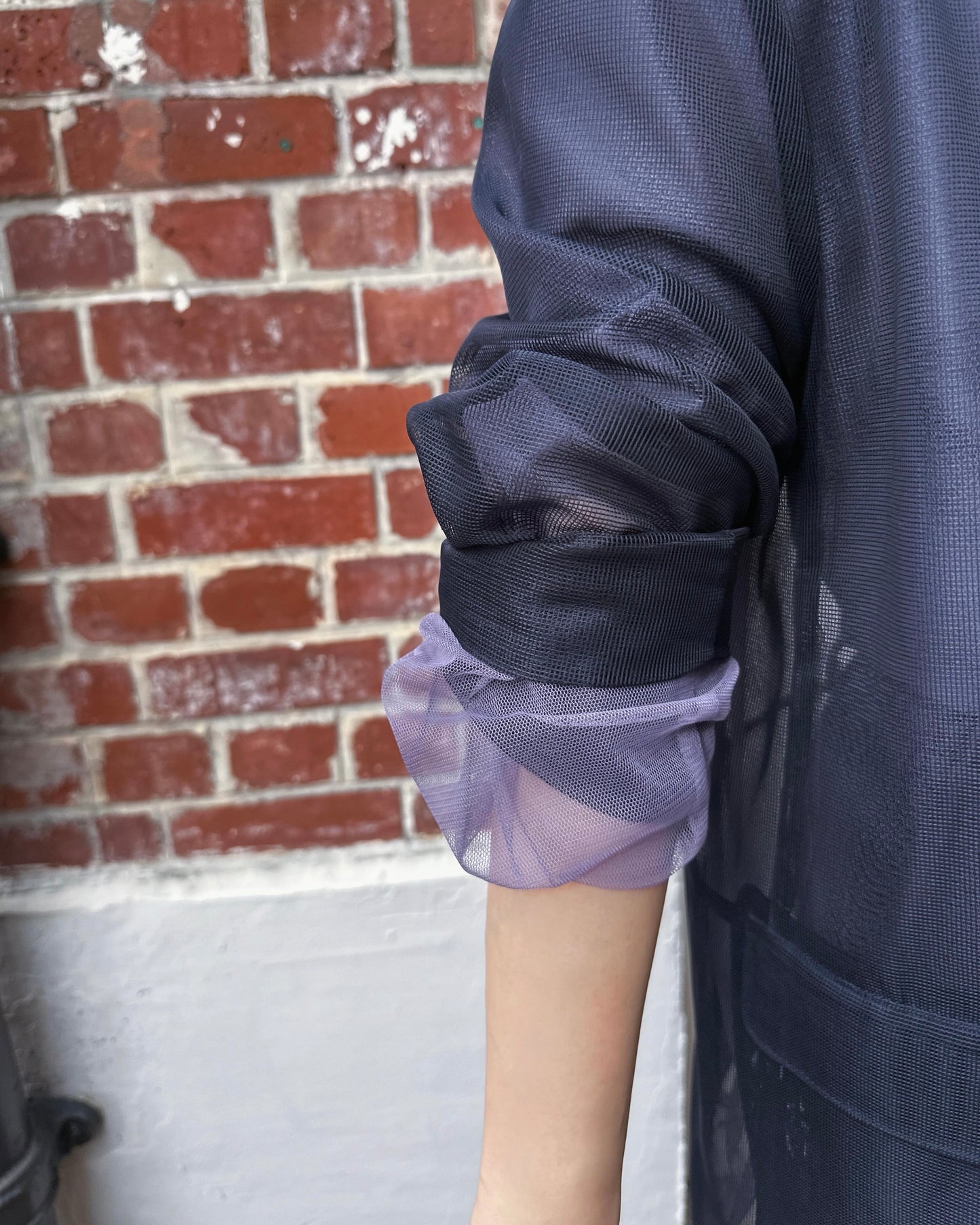 aalis DELLA NET SS26 oversized blazer (Midnight Blue)