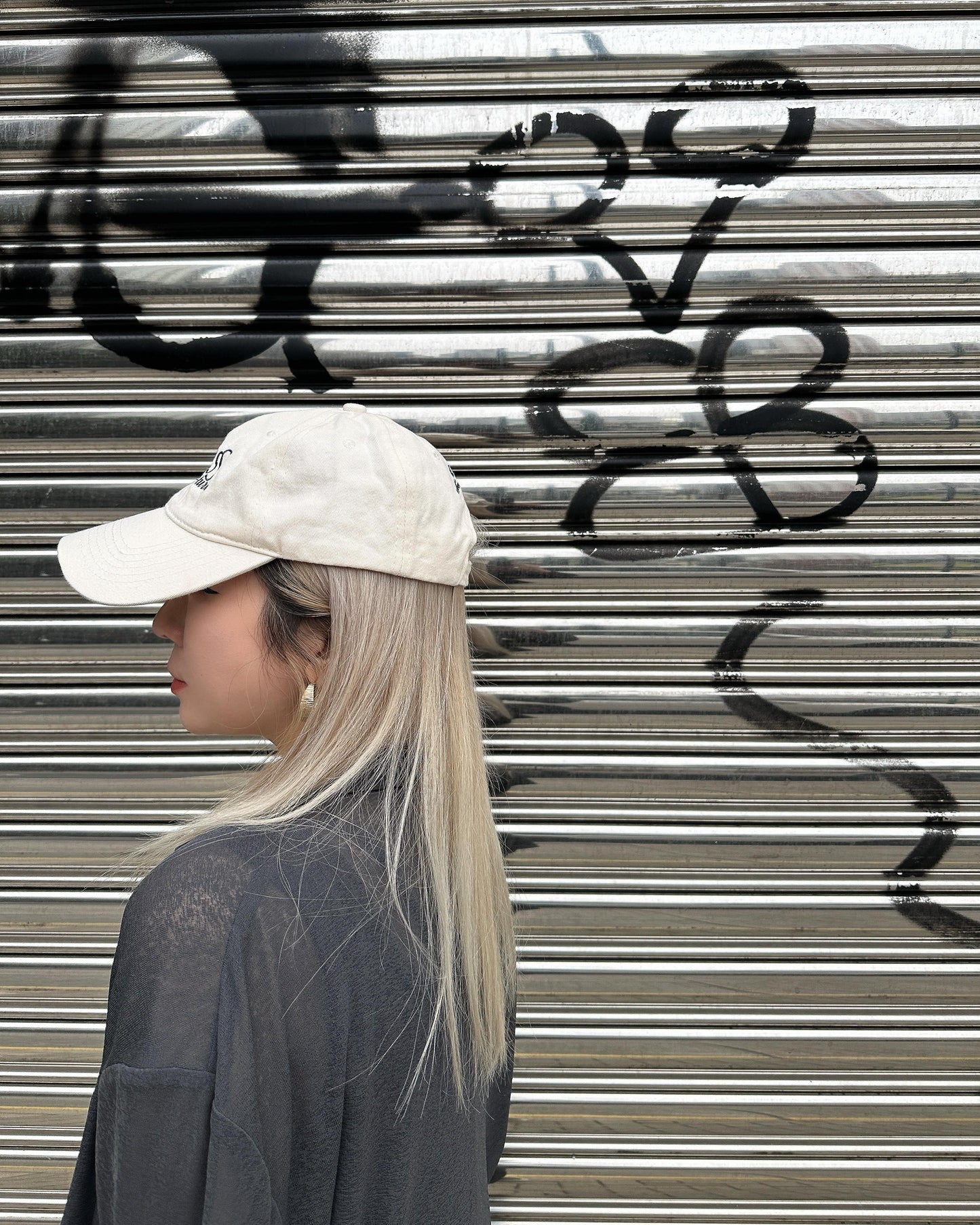 aalis DELLA BO SS26 burnout blazer (Grey)