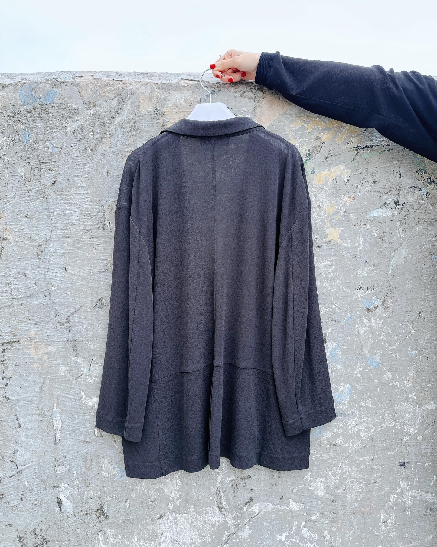 aalis DELLA BO SS26 burnout blazer (Grey)