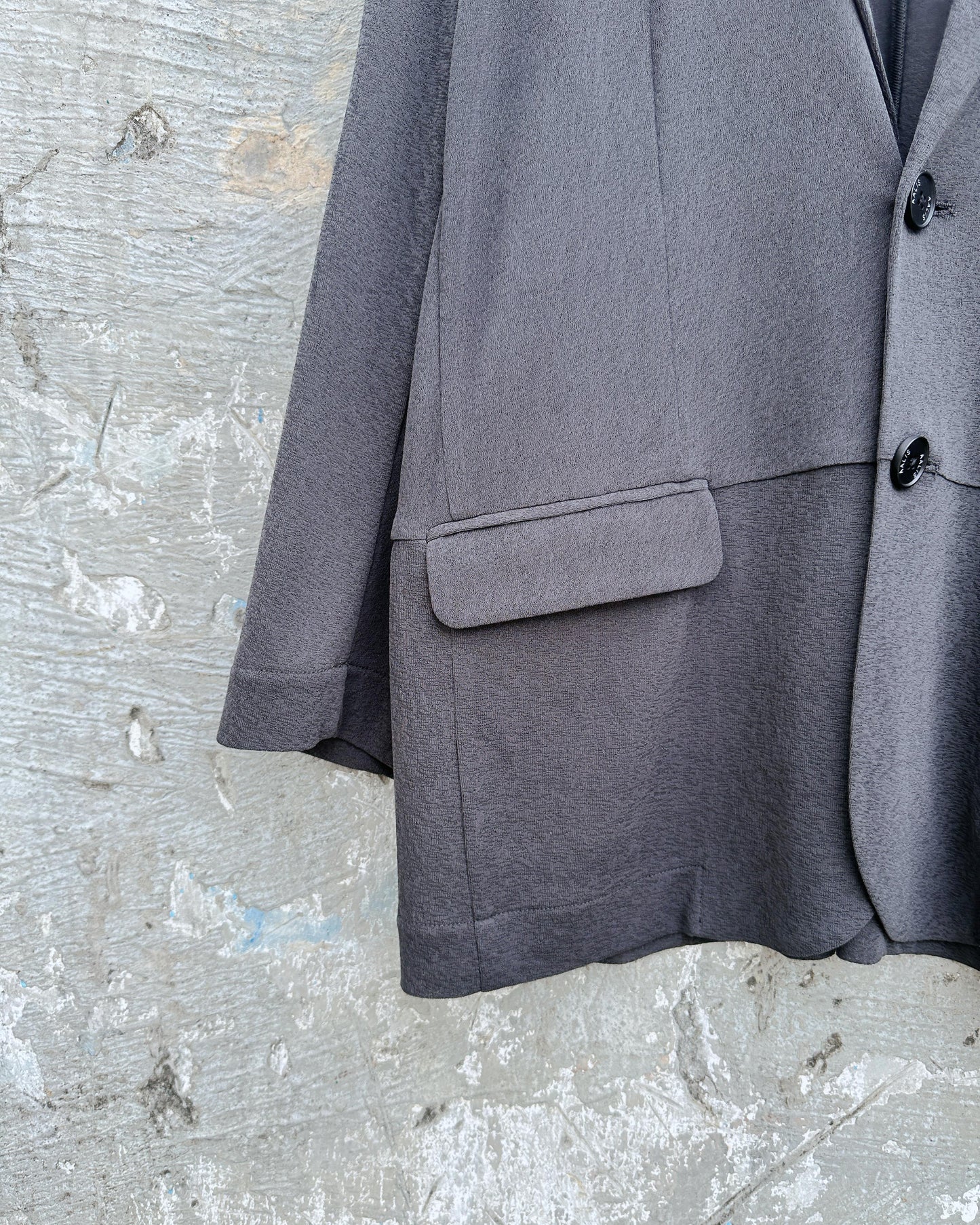 aalis DELLA BO SS26 burnout blazer (Grey)