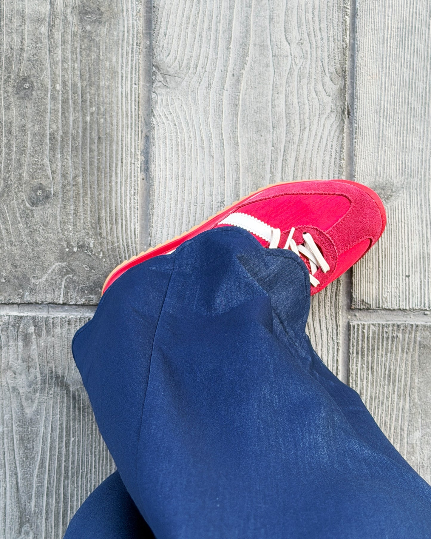 aalis WINNI SOFT scallop edge pants (Denim Blue)