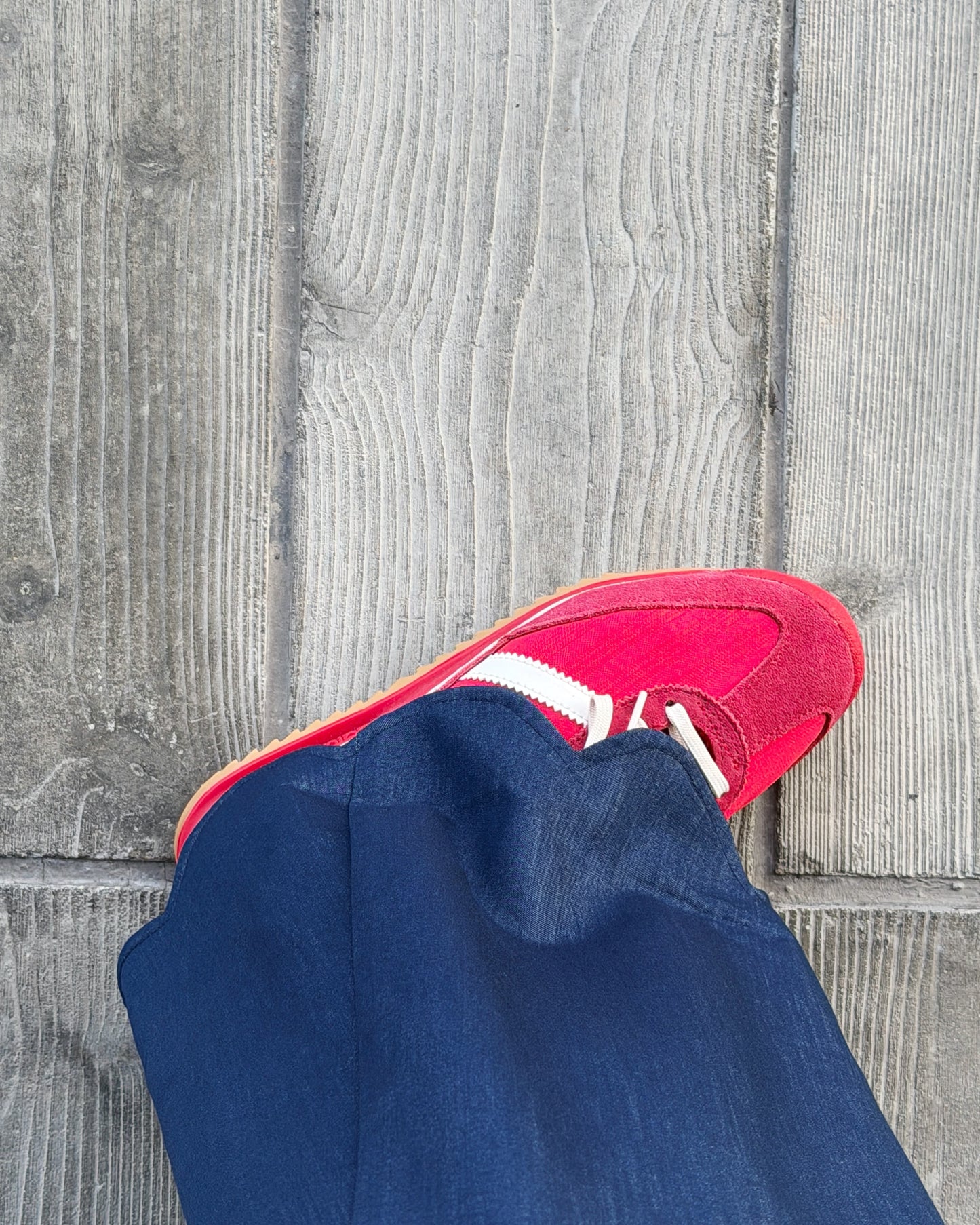 aalis WINNI SOFT scallop edge pants (Denim Blue)