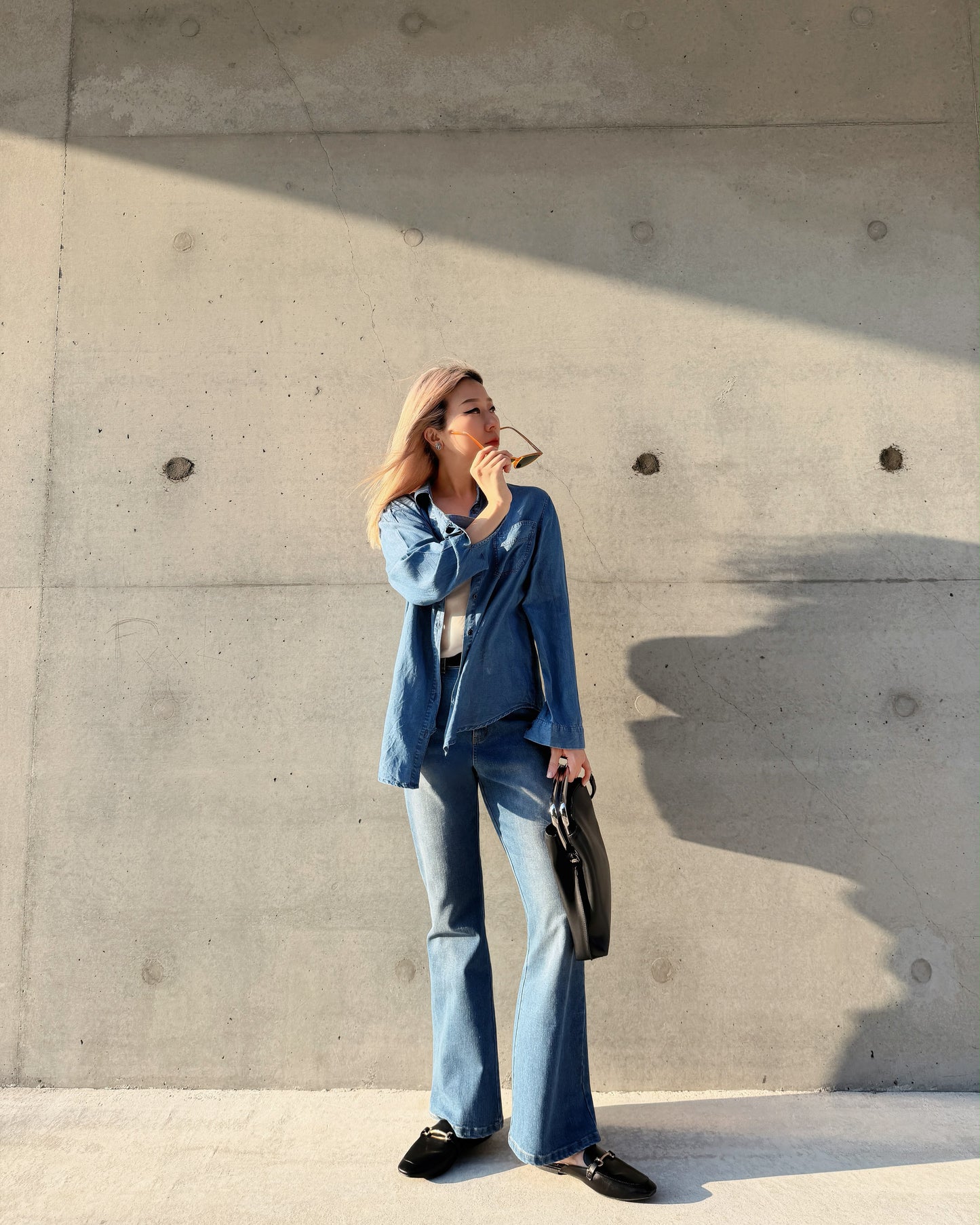aalis AVEN fit and flare jeans (Blue)