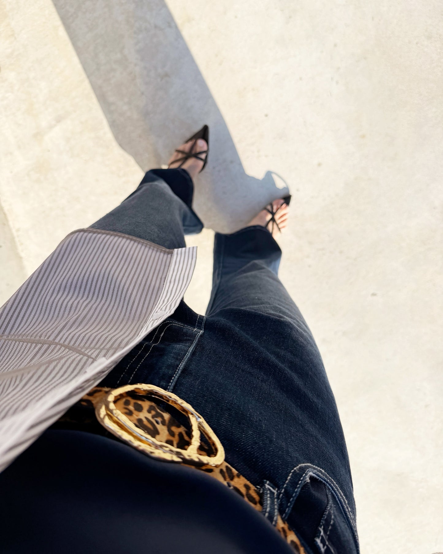 aalis AVEN fit and flare jeans (Dark Blue)