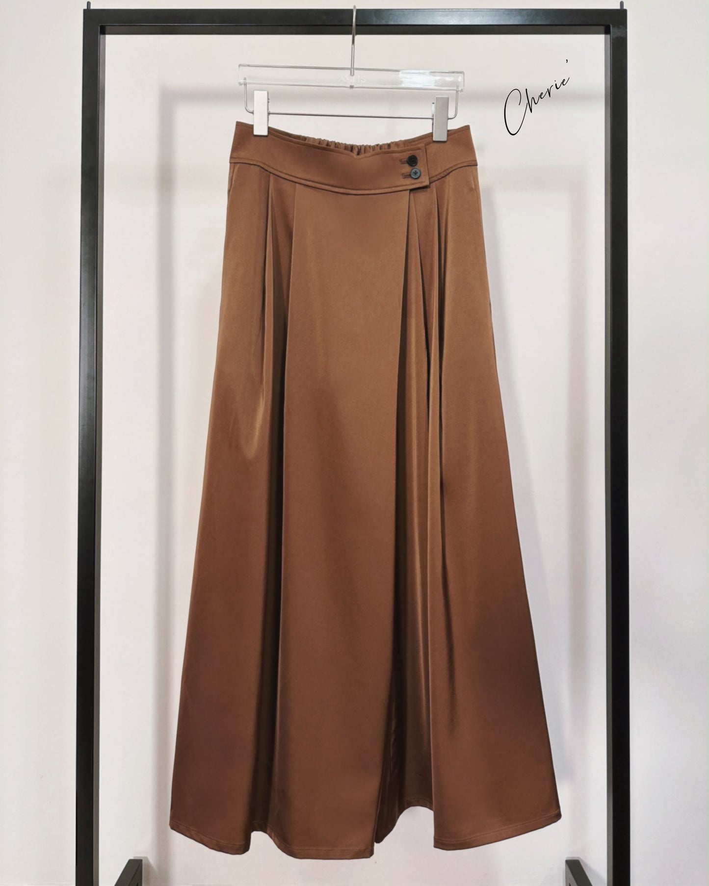 aalis CHERIE SOLID SS26 wide legs pants (Brown)