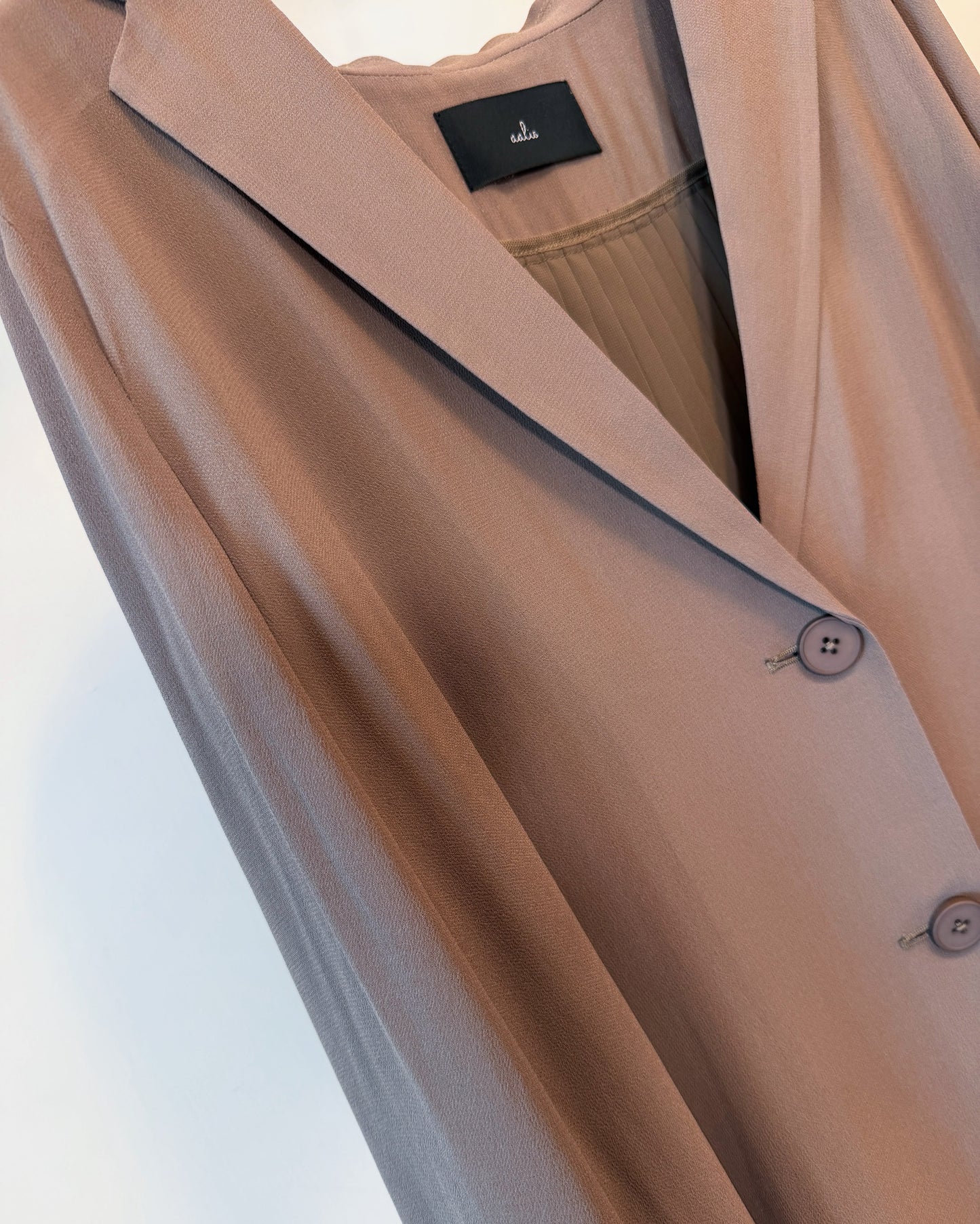 aalis MANJI pleated back chiffon blazer (Coco)