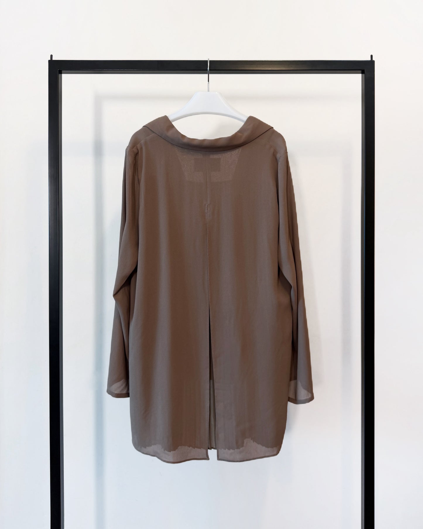 aalis MANJI pleated back chiffon blazer (Coco)