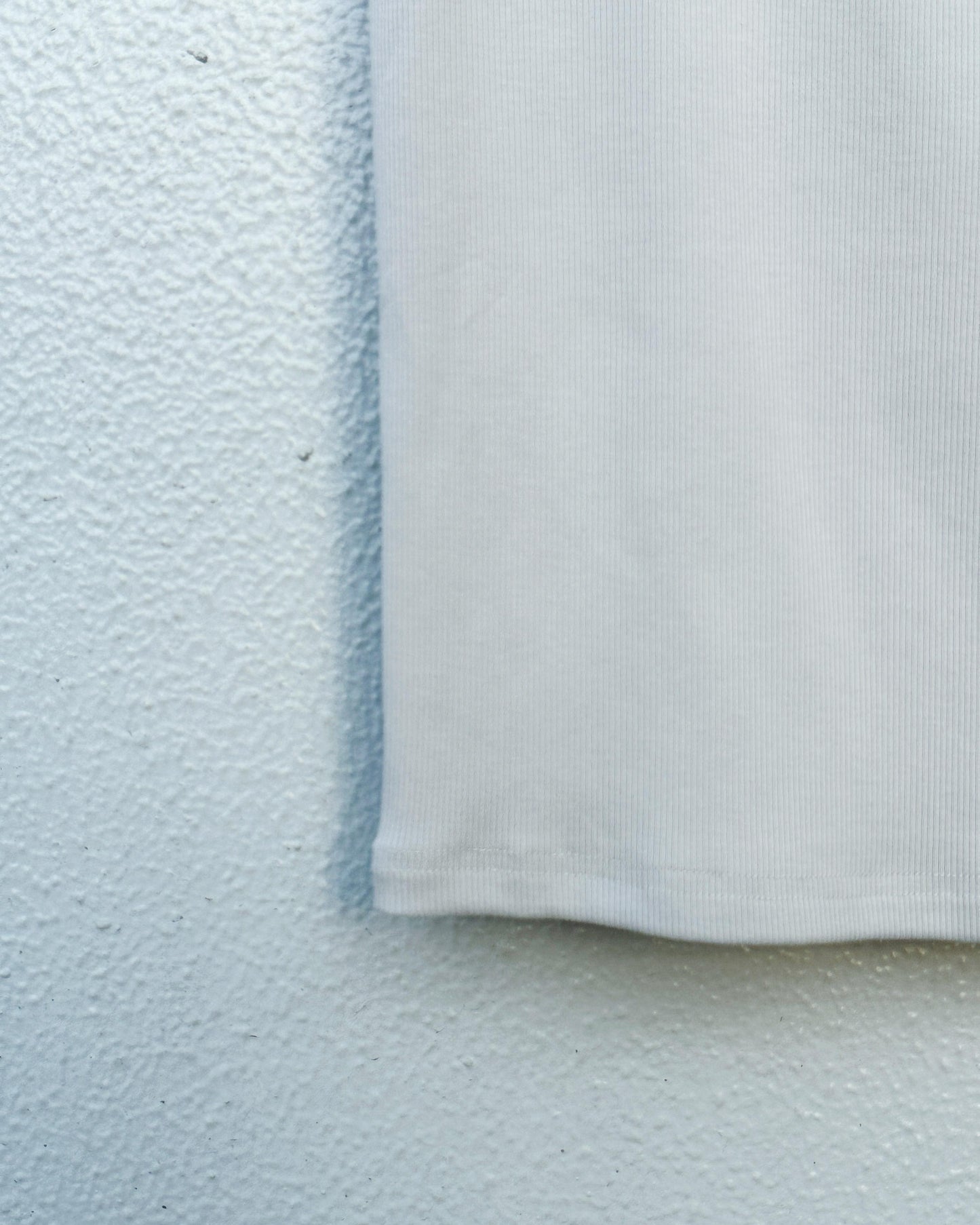 aalis MARITA SS26 square neck ribbed tank (Lt Grey)