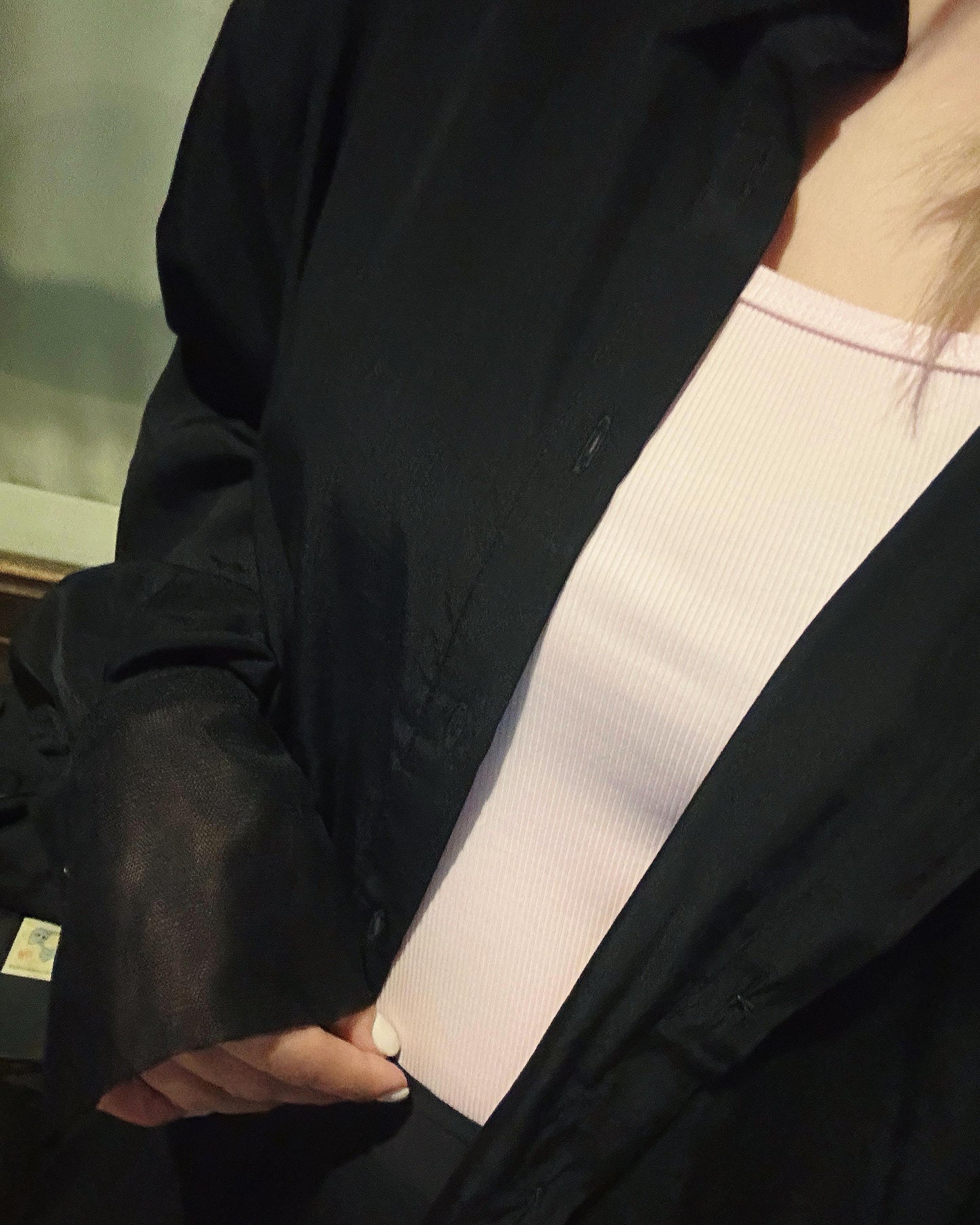 aalis MARITA SS26 square neck ribbed tank (Pink)