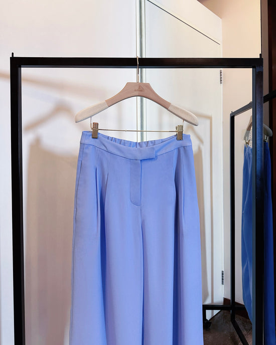 aalis SAB SS26 full lining chiffon pants (Blue Denim)