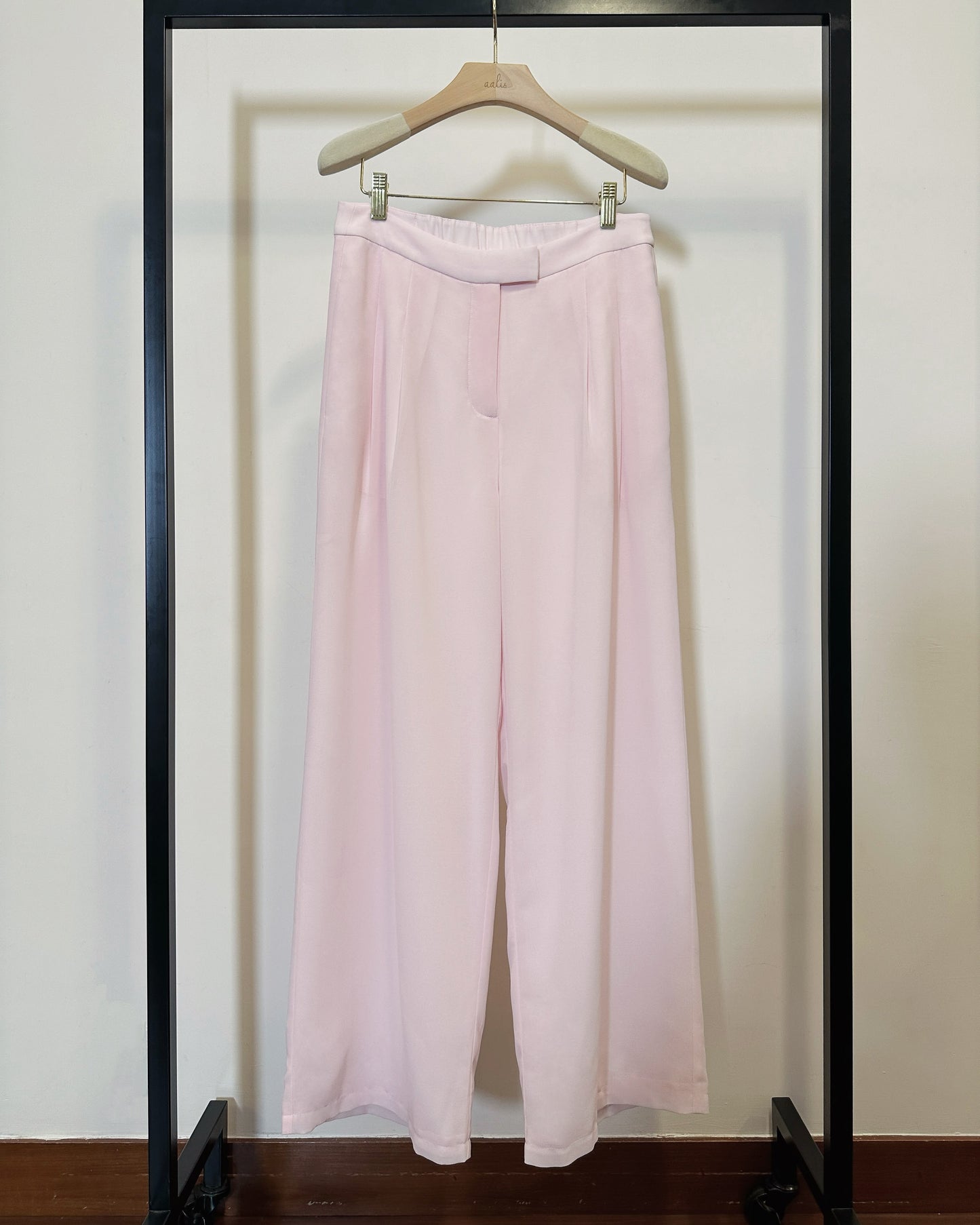 aalis SAB SS26 full lining chiffon pants (Light Pink)