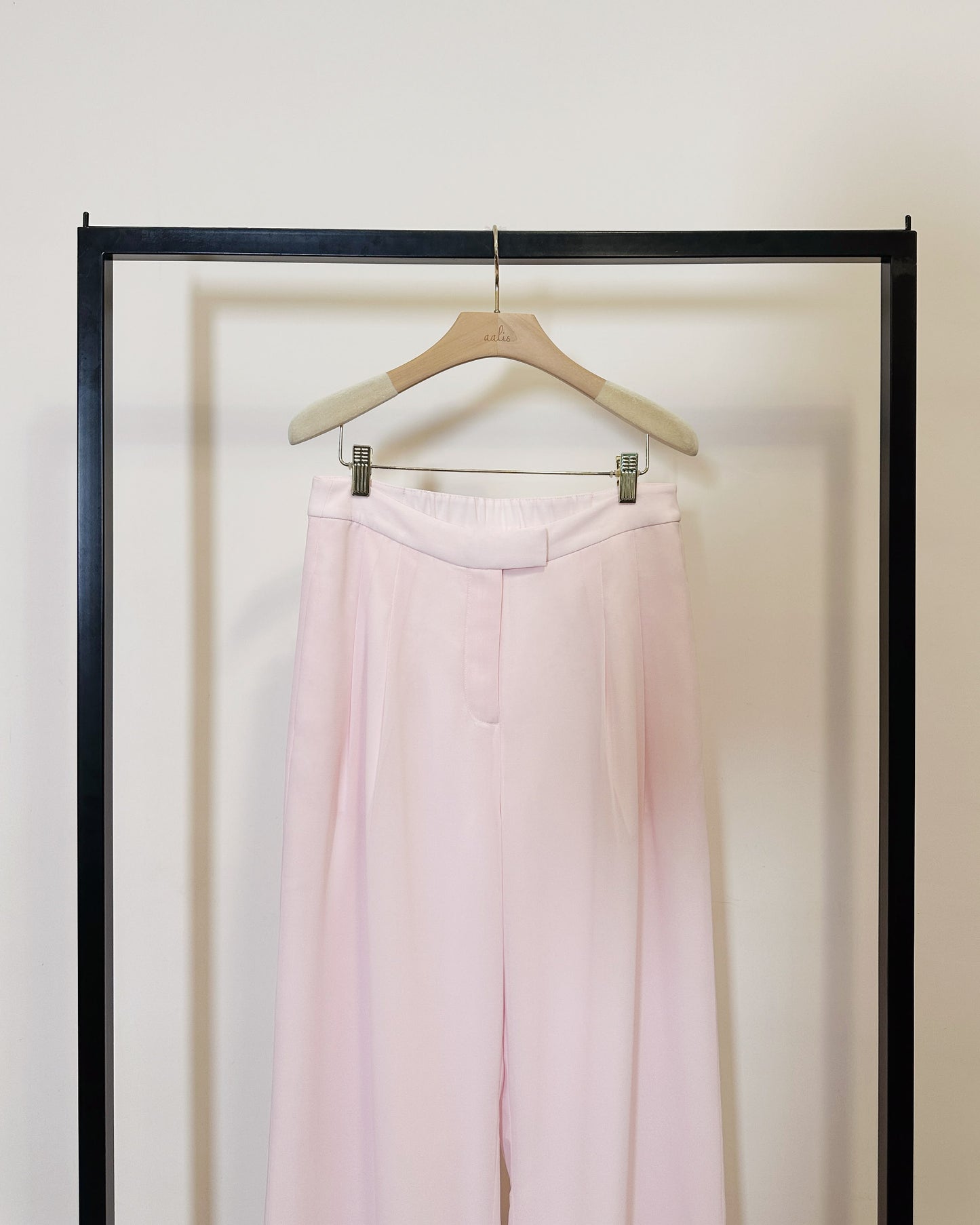 aalis SAB SS26 full lining chiffon pants (Light Pink)