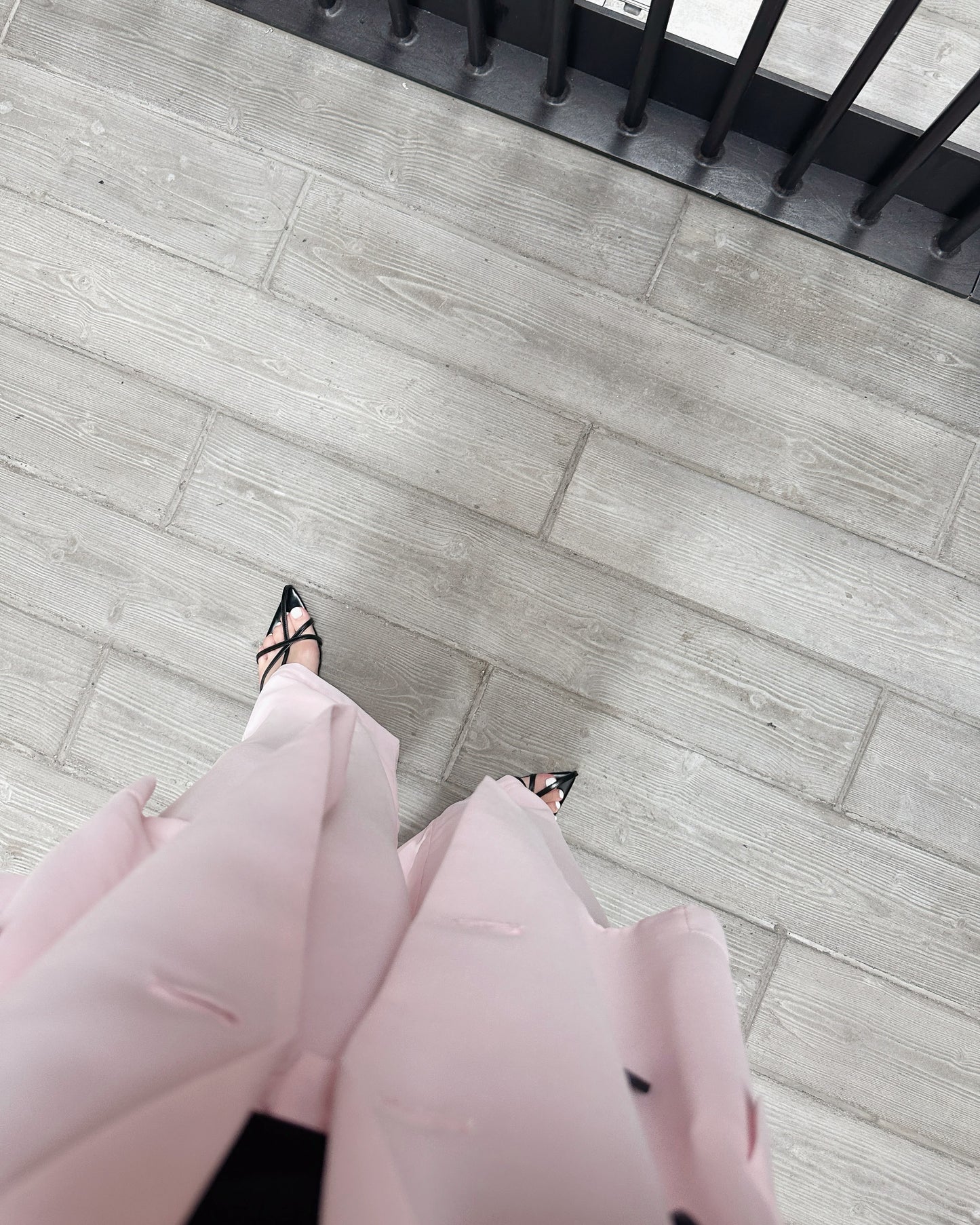 aalis SAB SS26 full lining chiffon pants (Light Pink)