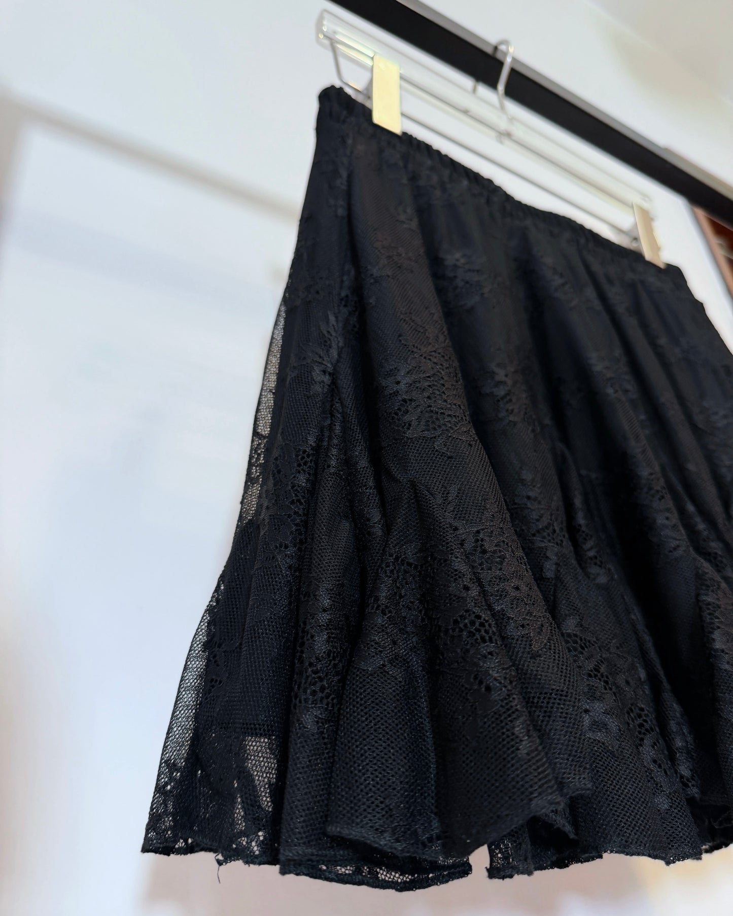 aalis FAYOLA LACE godet lace skirt (Black)