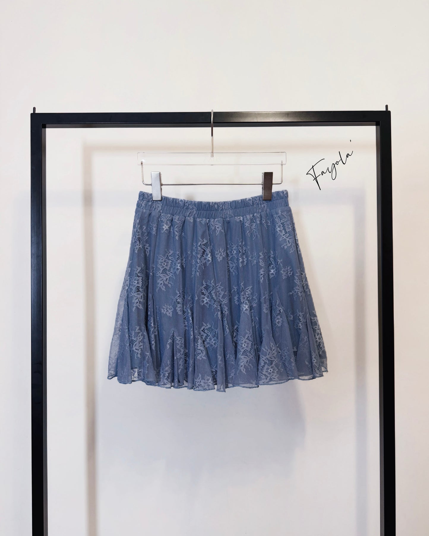 aalis FAYOLA LACE godet lace skirt (Blue)