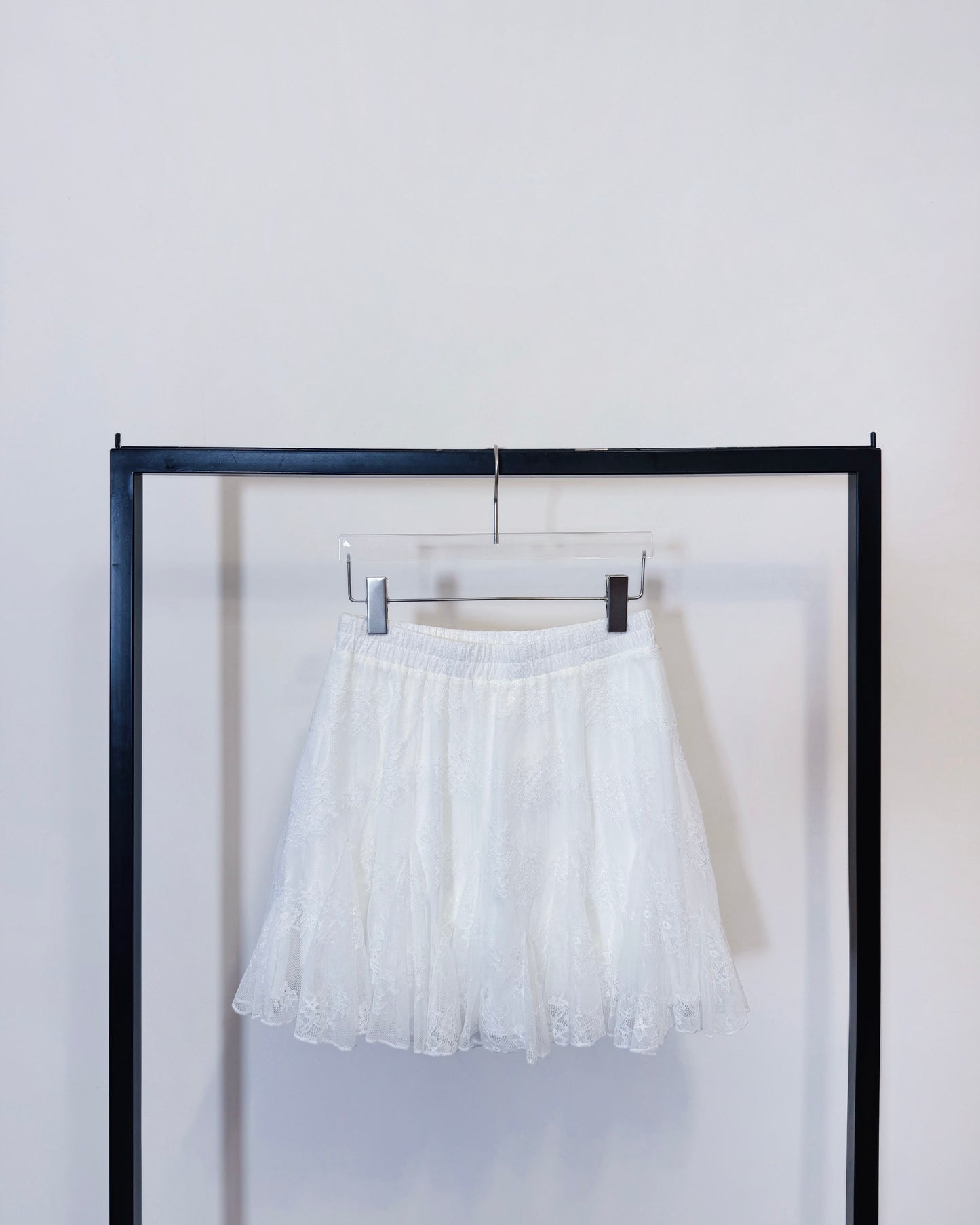 aalis FAYOLA LACE godet lace skirt (White)