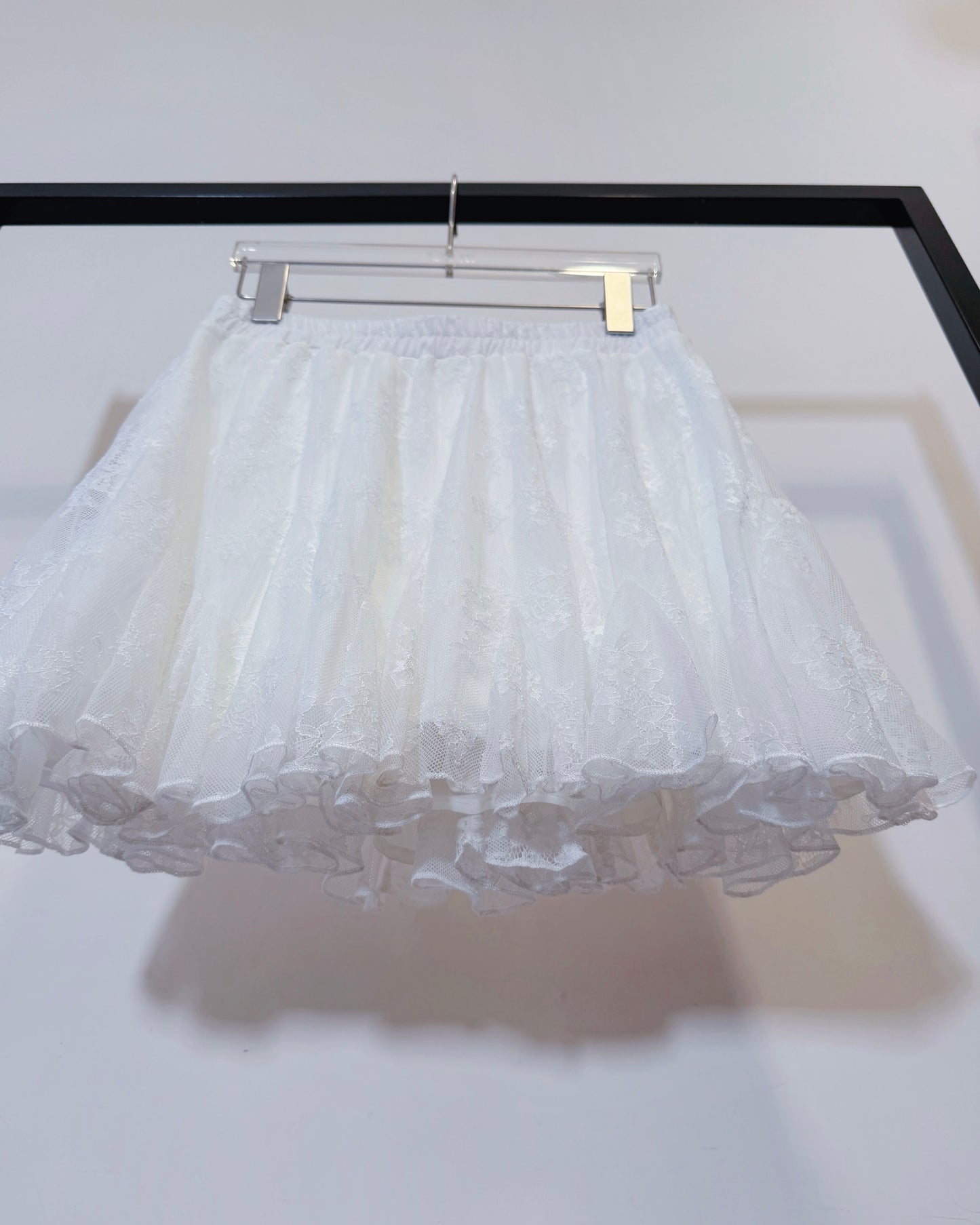 aalis FAYOLA LACE godet lace skirt (White)