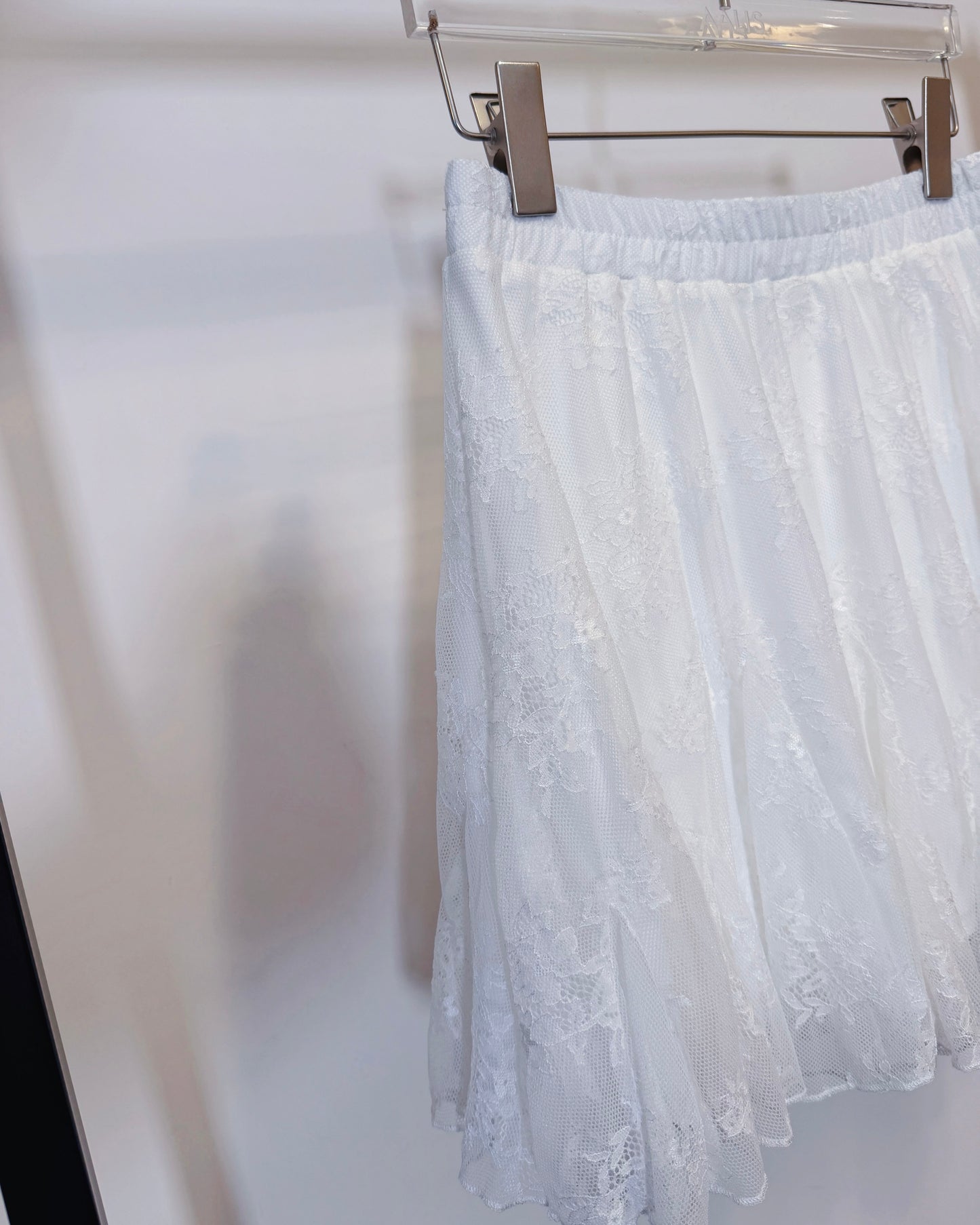 aalis FAYOLA LACE godet lace skirt (White)