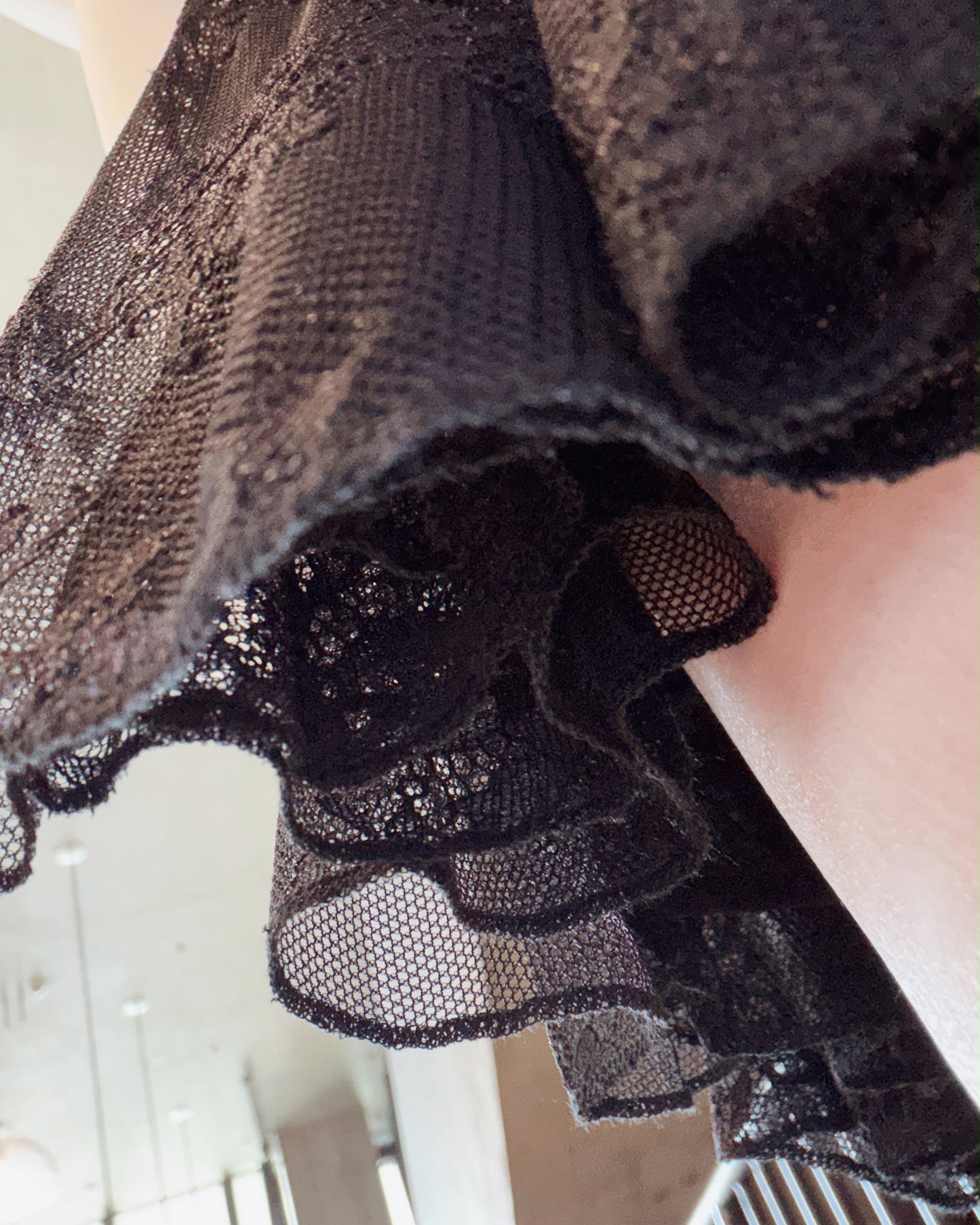aalis FAYOLA LACE godet lace skirt (Black)
