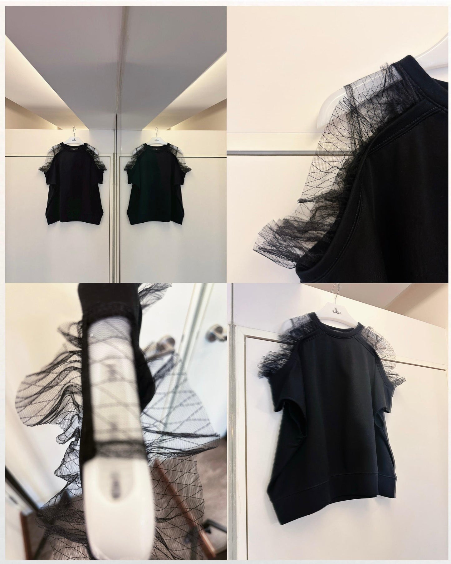 aalis CAYLA SS26 cold shoulder s/s sweater (Black)