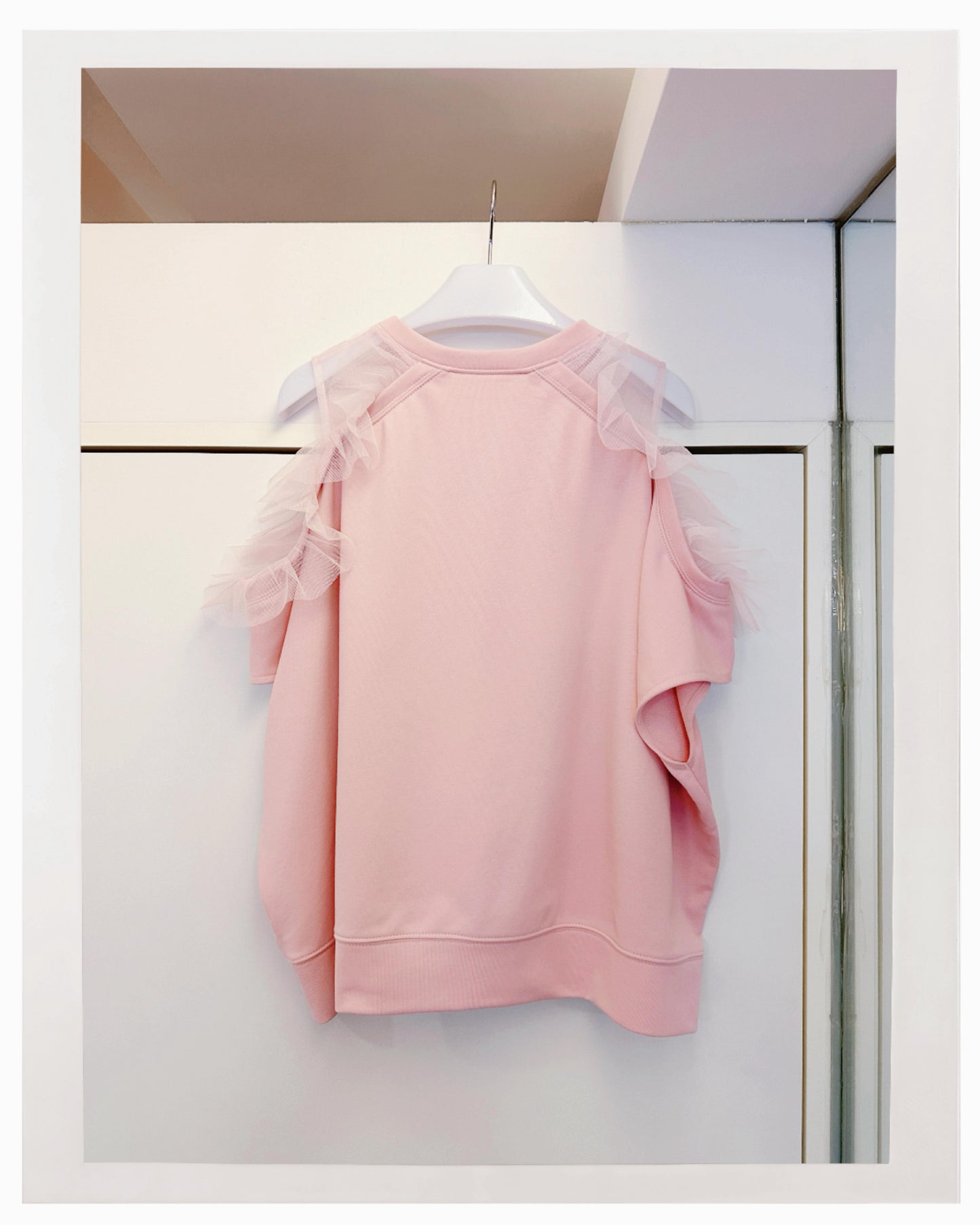 aalis CAYLA SS26 cold shoulder s/s sweater (Pink)