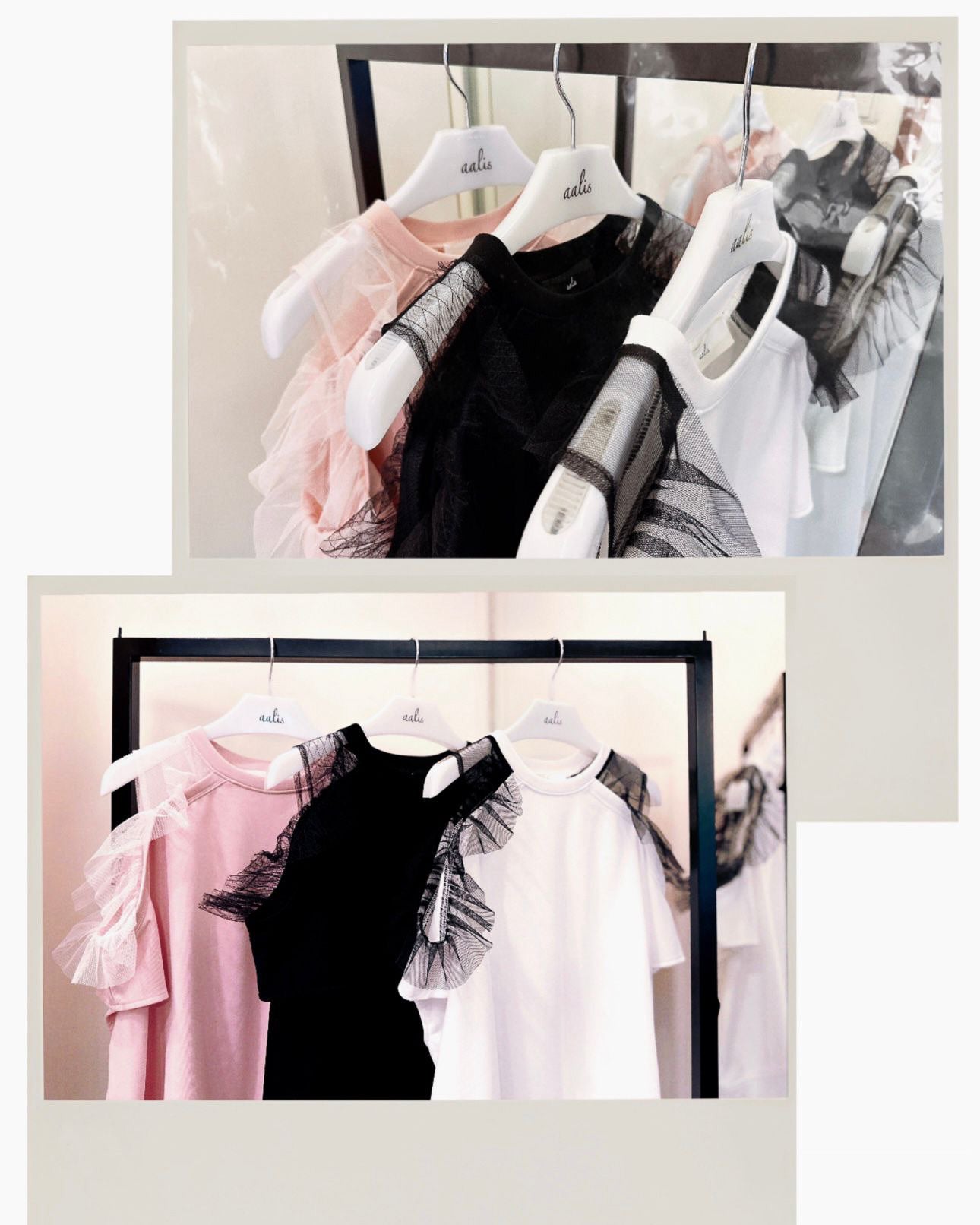 aalis CAYLA SS26 cold shoulder s/s sweater (Pink)