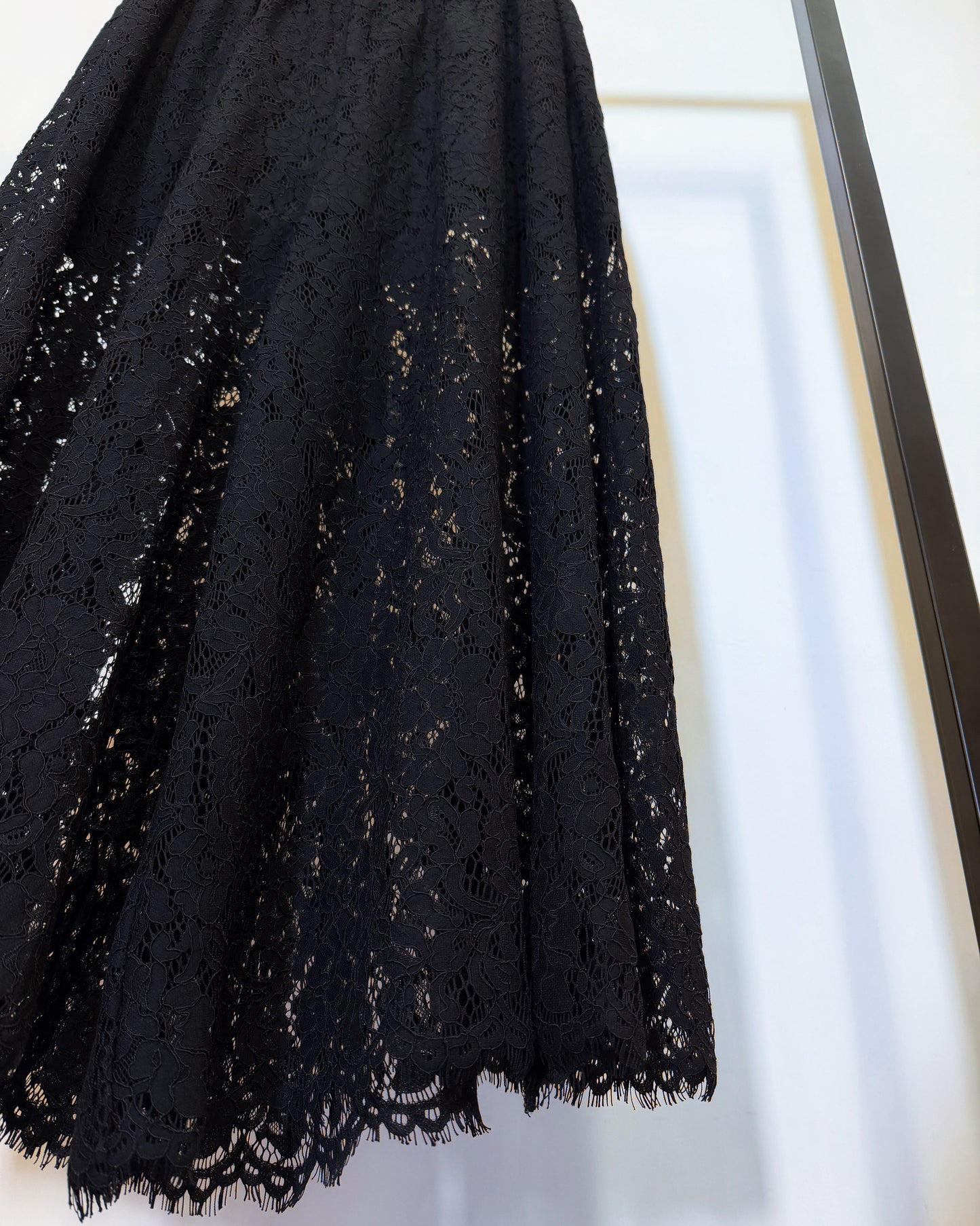 aalis OLINDA SS26 lace wide leg pants (Black)