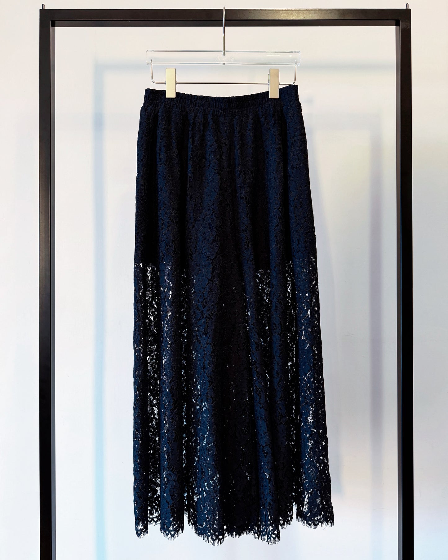 aalis OLINDA SS26 lace wide leg pants (Navy)