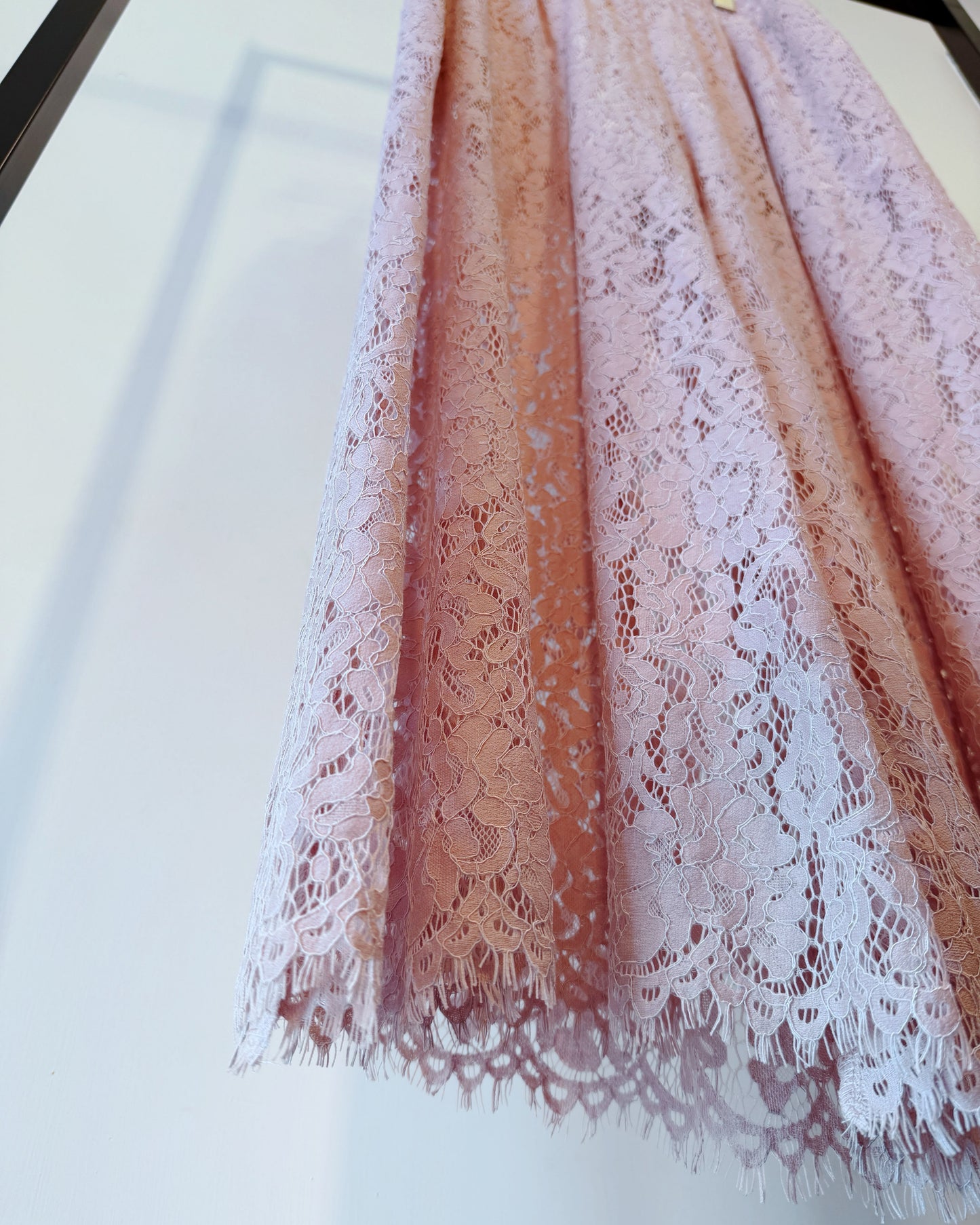 aalis OLINDA SS26 lace wide leg pants (Pink)