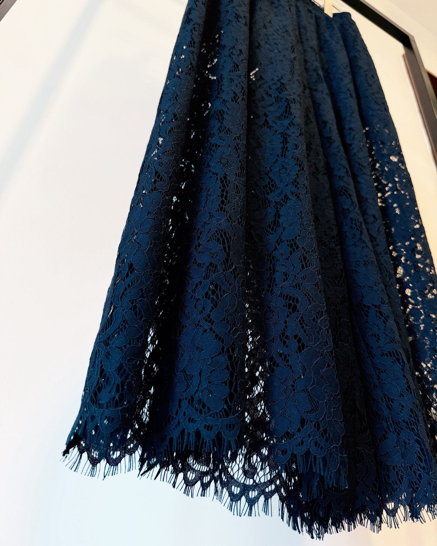 aalis OLINDA SS26 lace wide leg pants (Navy)