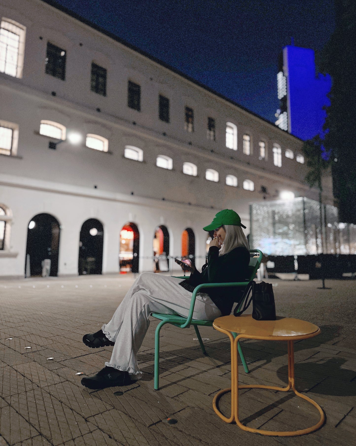 aalis GRAVIA mesh ruching hem cardigan (Navy)