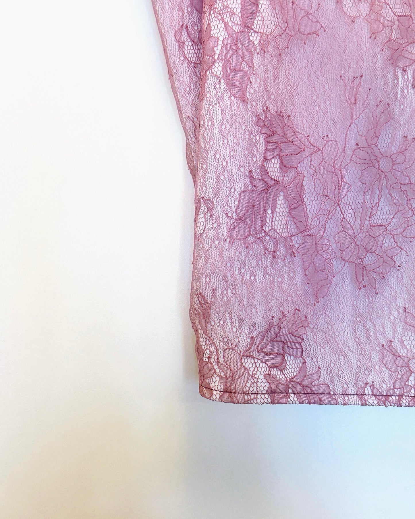 aalis NEAS SS26 double layer lace camisole (Rose Pink)