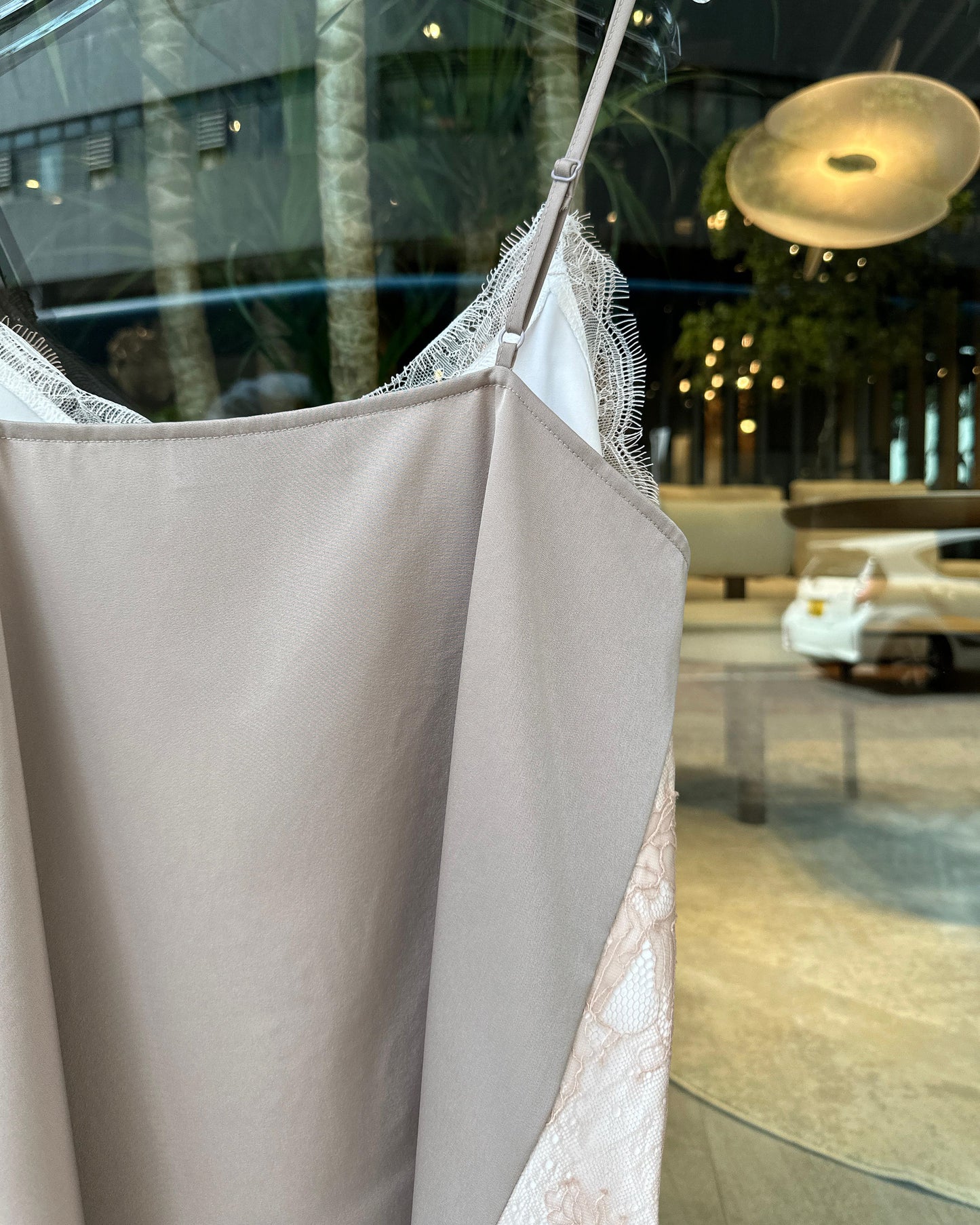 aalis NEAS SS26 double layer lace camisole (Pink Mix)