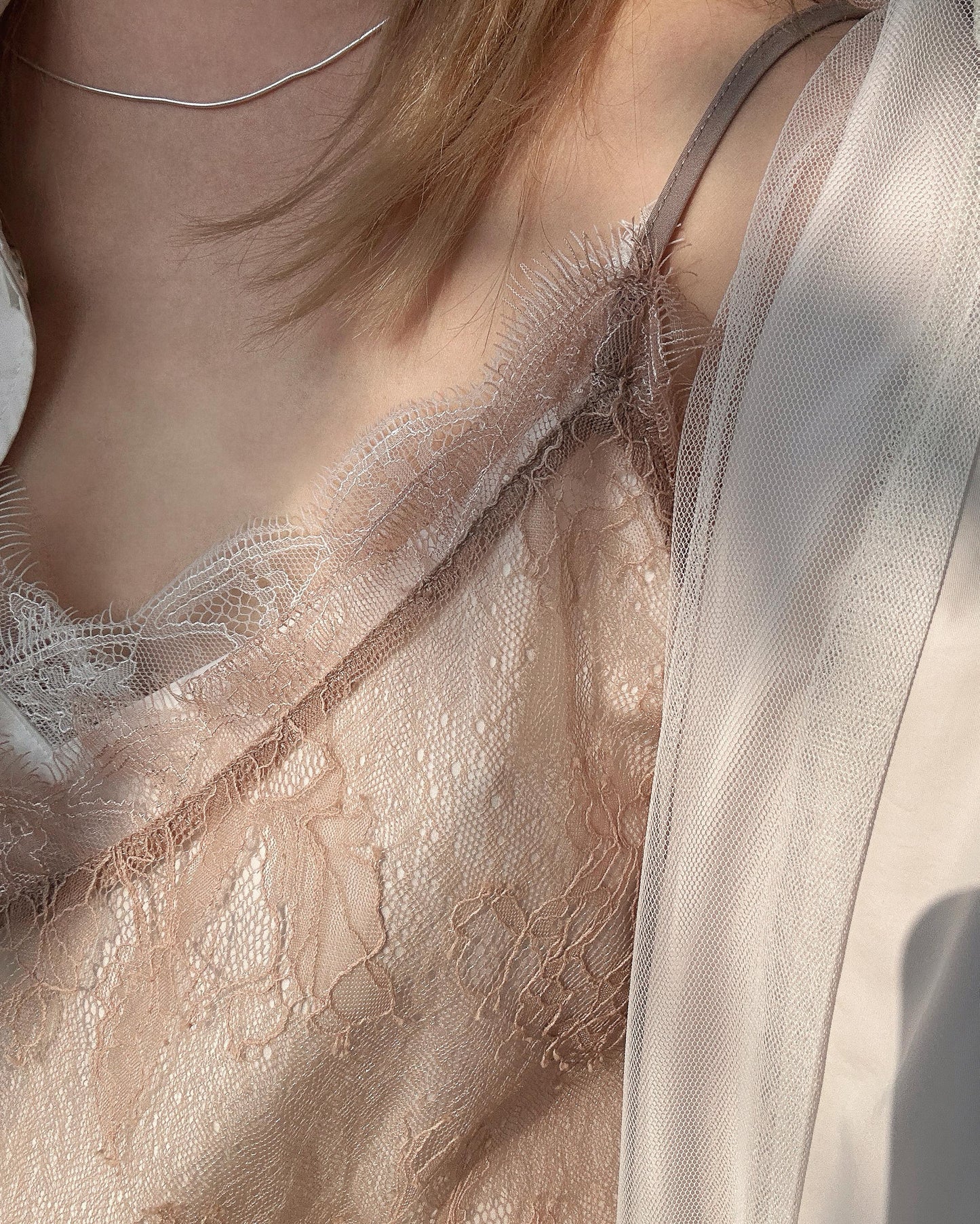 aalis NEAS SS26 double layer lace camisole (Pink Mix)