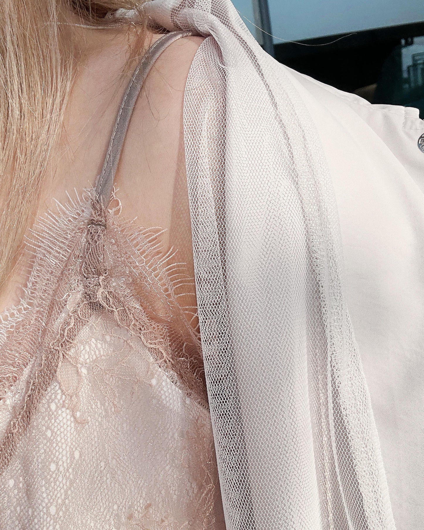 aalis NEAS SS26 double layer lace camisole (Pink Mix)