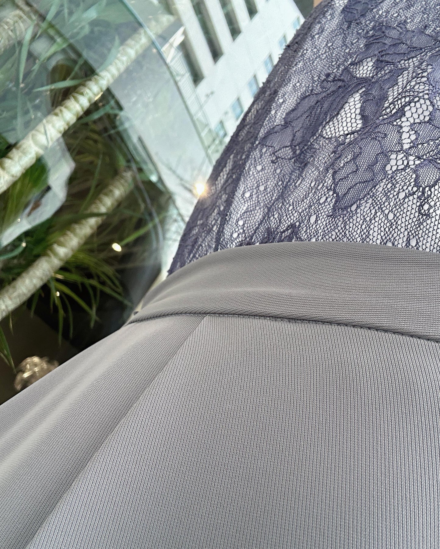 aalis NEAS SS26 double layer lace camisole (Purple Blue)