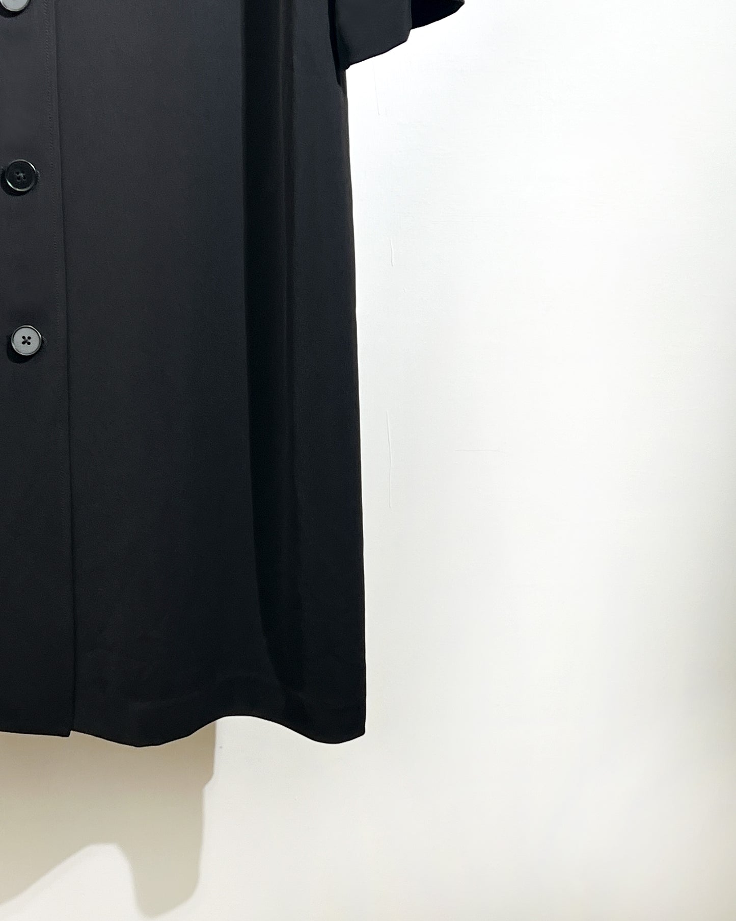 aalis ESENA mesh open back trench coat (Black)